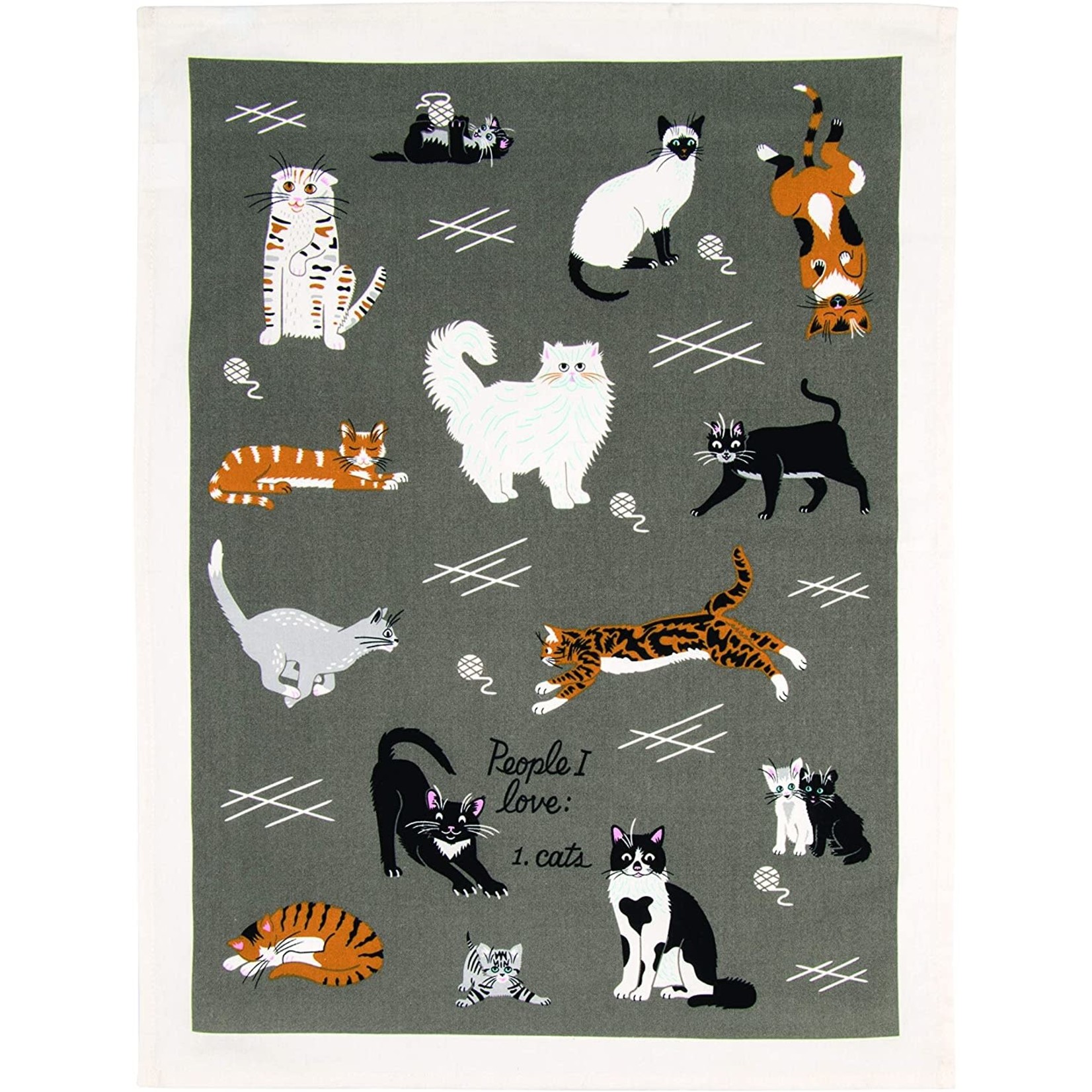 Blue Q People I Love: Cats Dish Towel