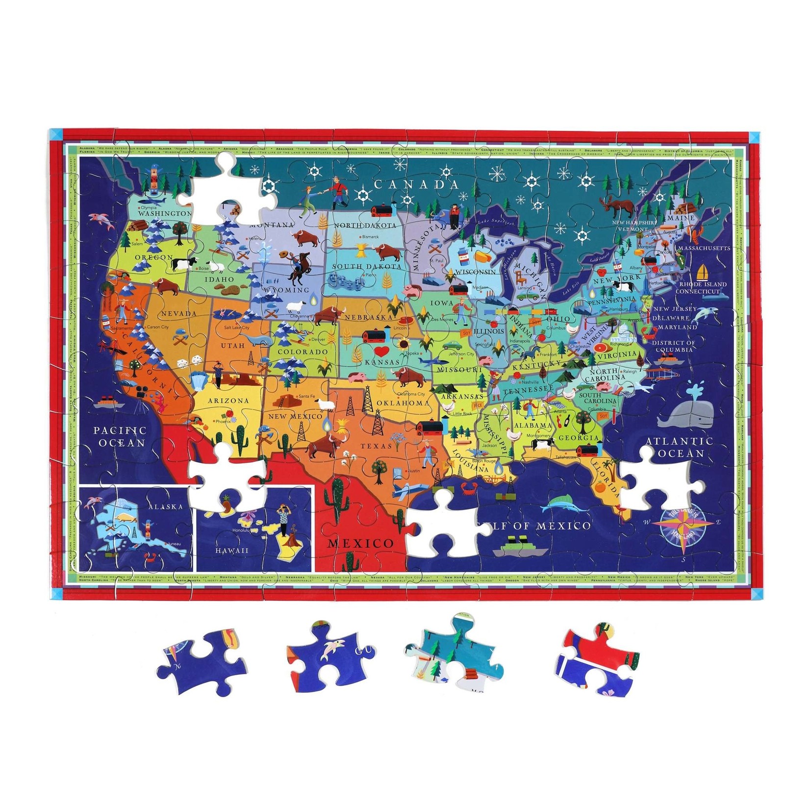 eeboo This Land is Your Land 100 Piece Puzzle