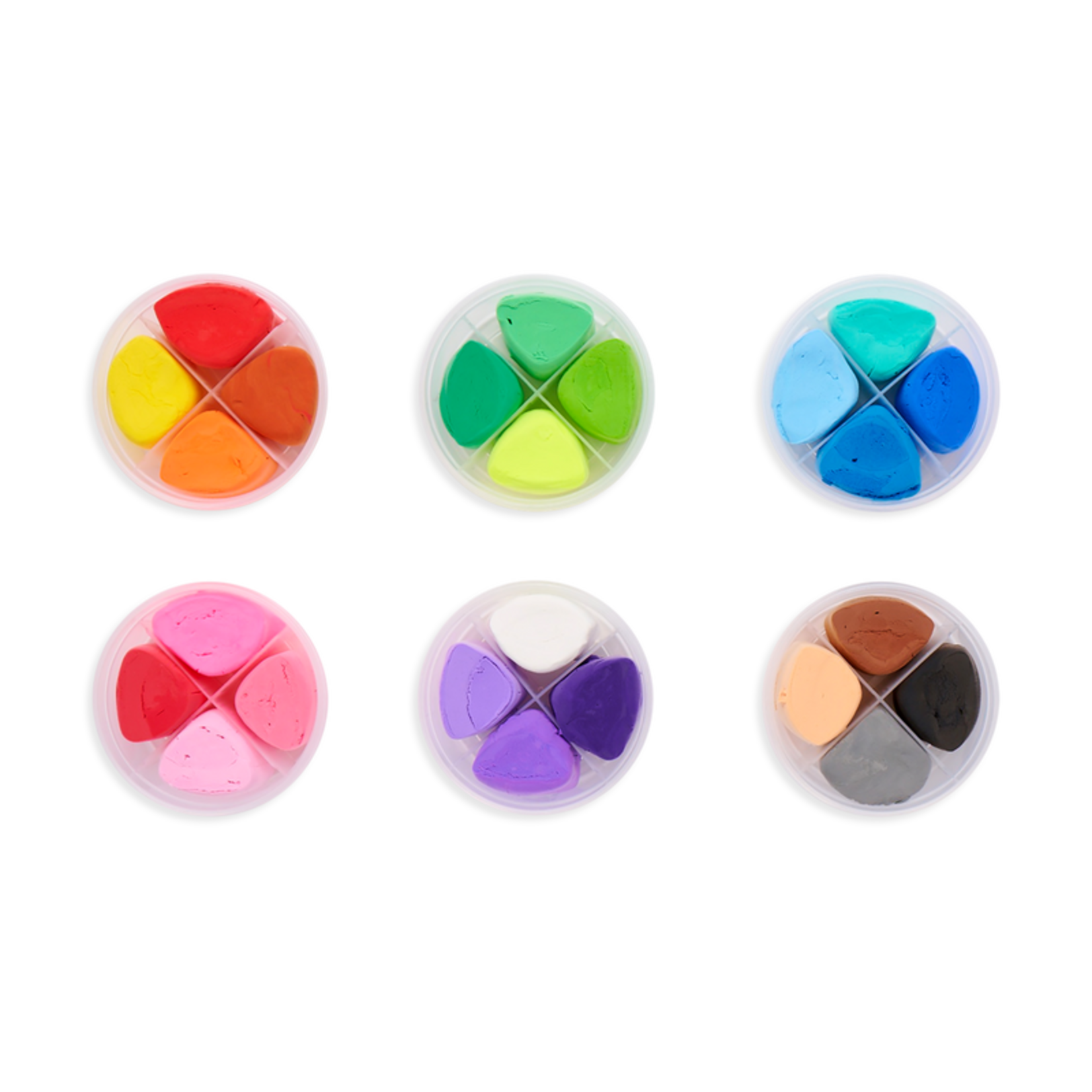 OOLY Creatibles D.I.Y. Air Dry Clay Kit (Set of 24 Colors)