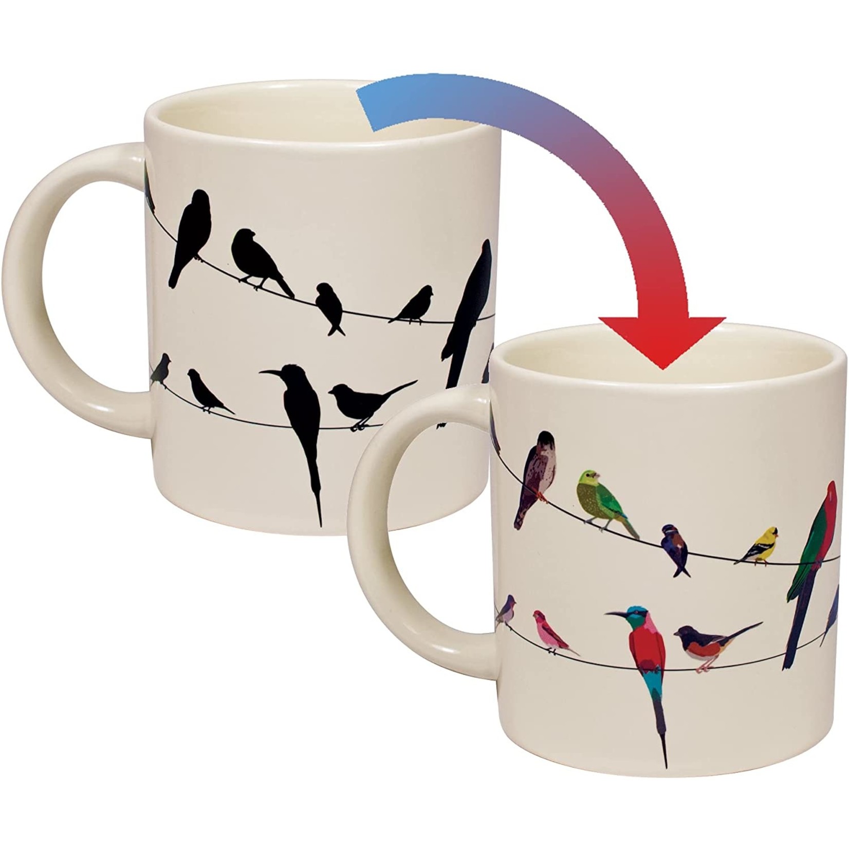 The Unemployed Philosophers Guild Birds on a Wire Mug