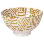 Bowl 4inch Ochre Lines