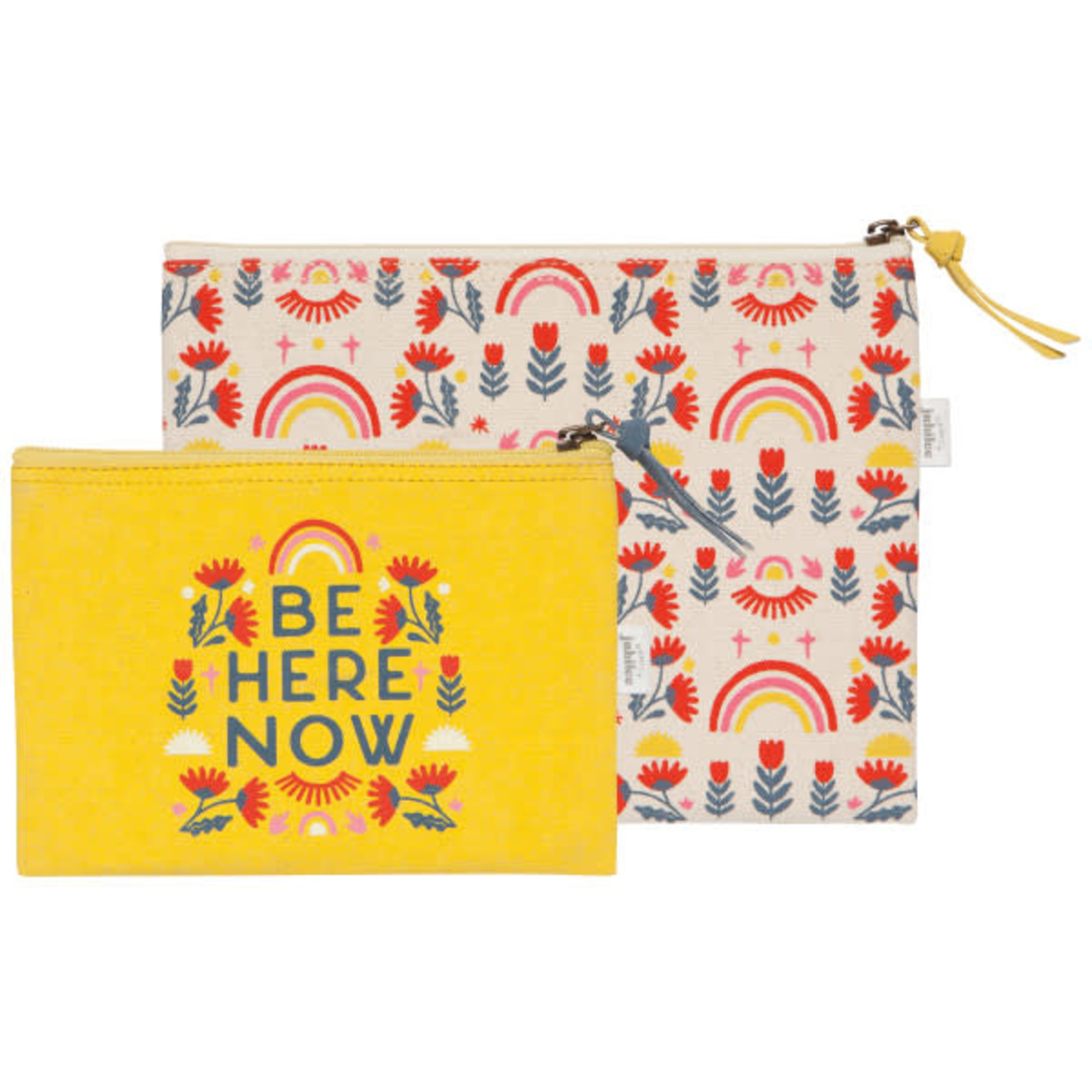 Set/2 Zip Pouch - Be Here Now