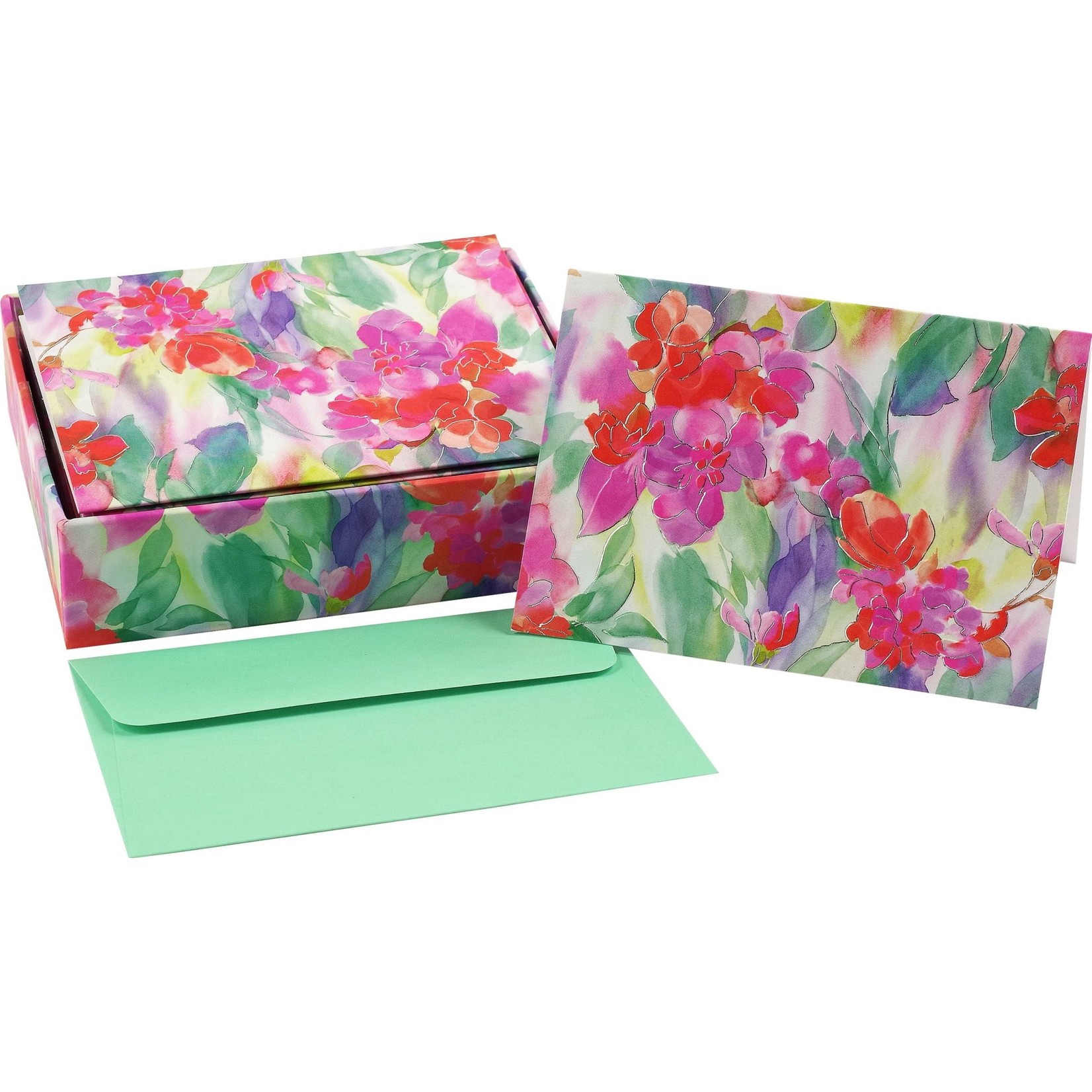 Peter Pauper Press Boxed Note Cards: Watercolor Petals