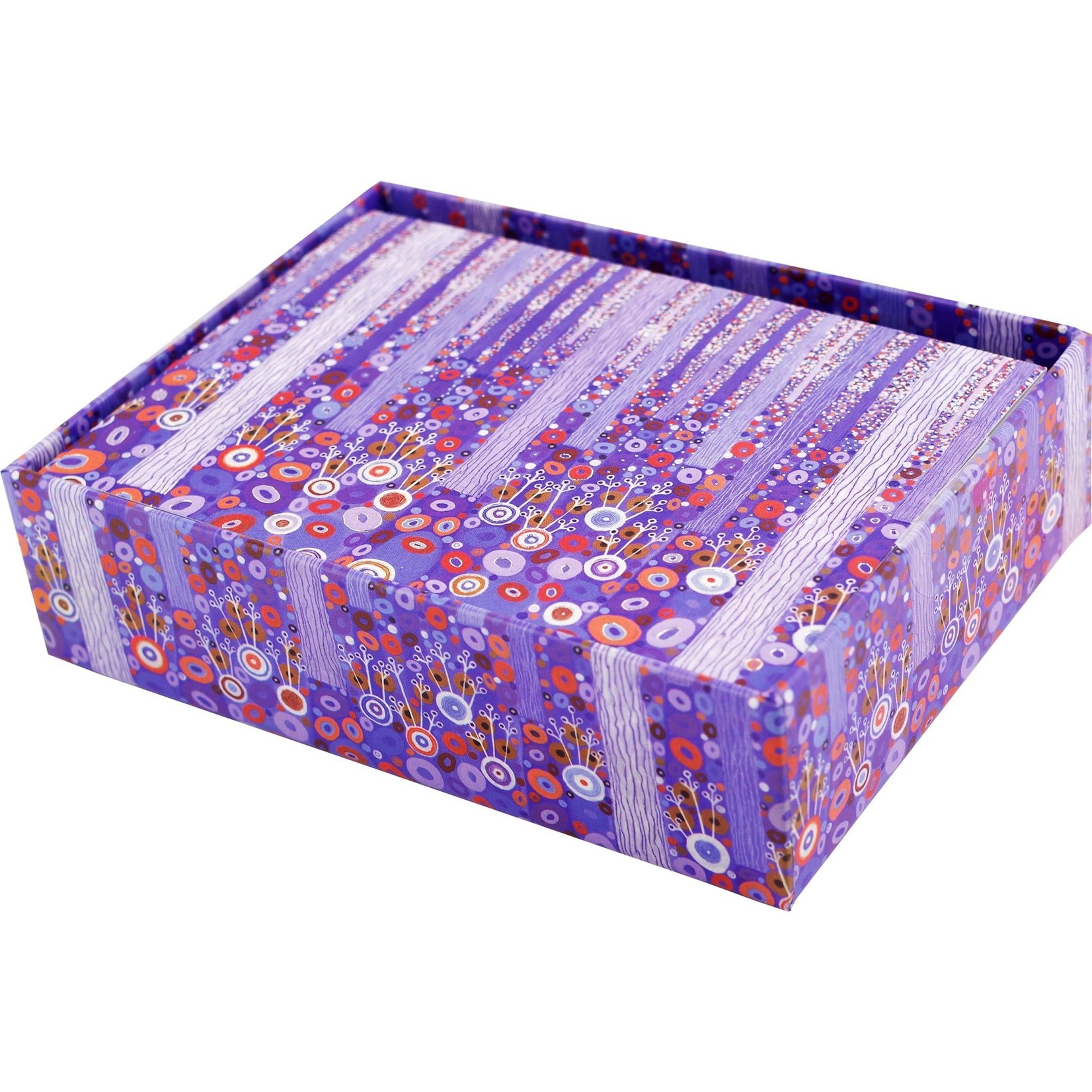 Boxed Note Cards: Purple Forest