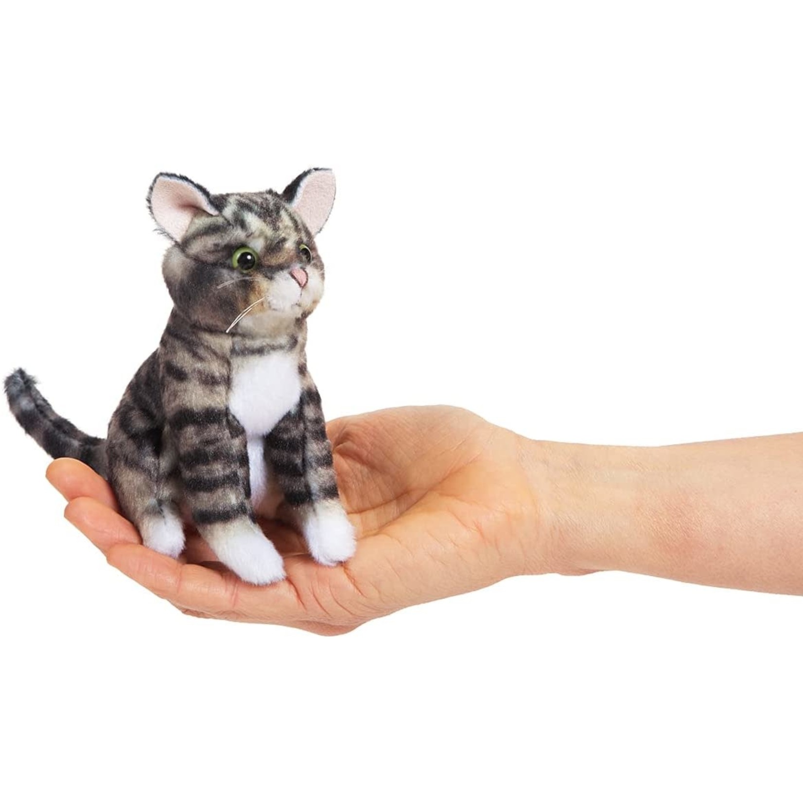 Mini Tabby Cat Finger Puppet