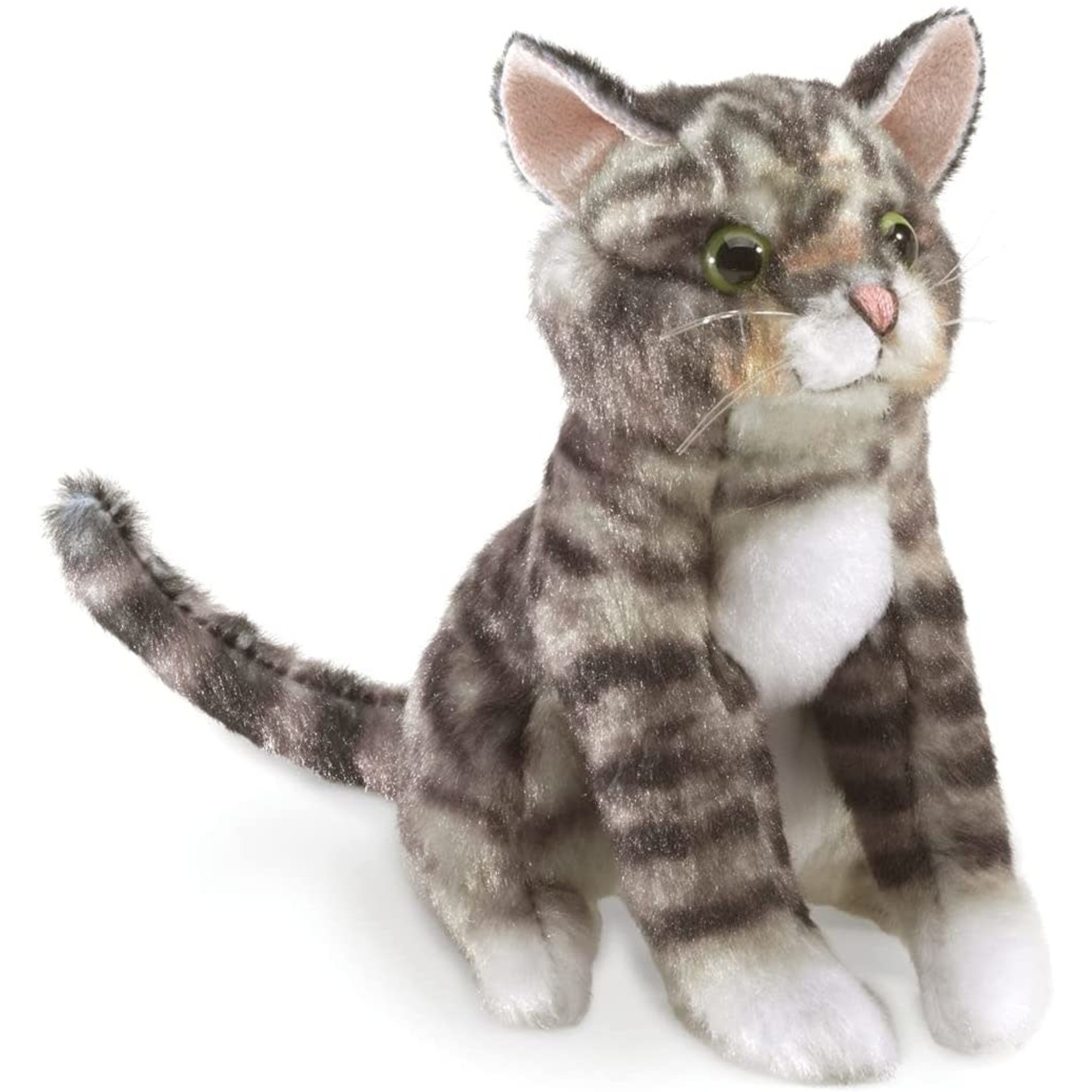 Mini Tabby Cat Finger Puppet