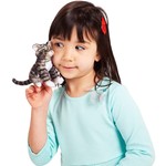 Mini Tabby Cat Finger Puppet