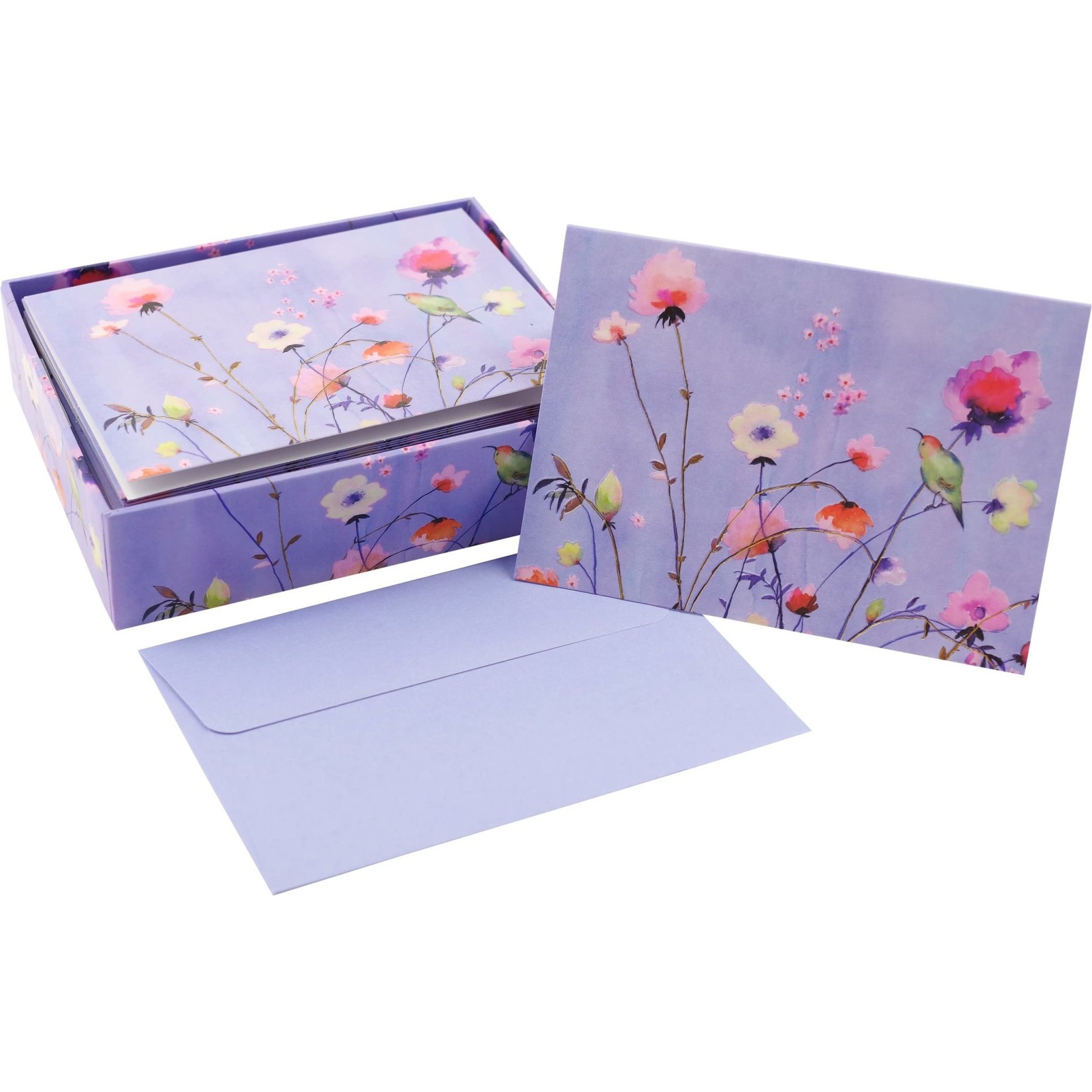 Peter Pauper Press Boxed Note Cards: Lavender Wildflowers