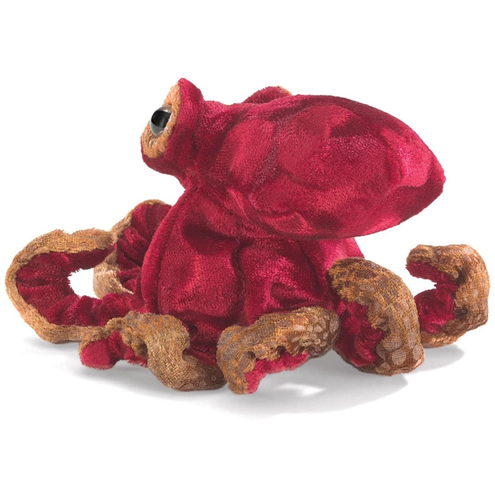 Mini Red Octopus Finger Puppet