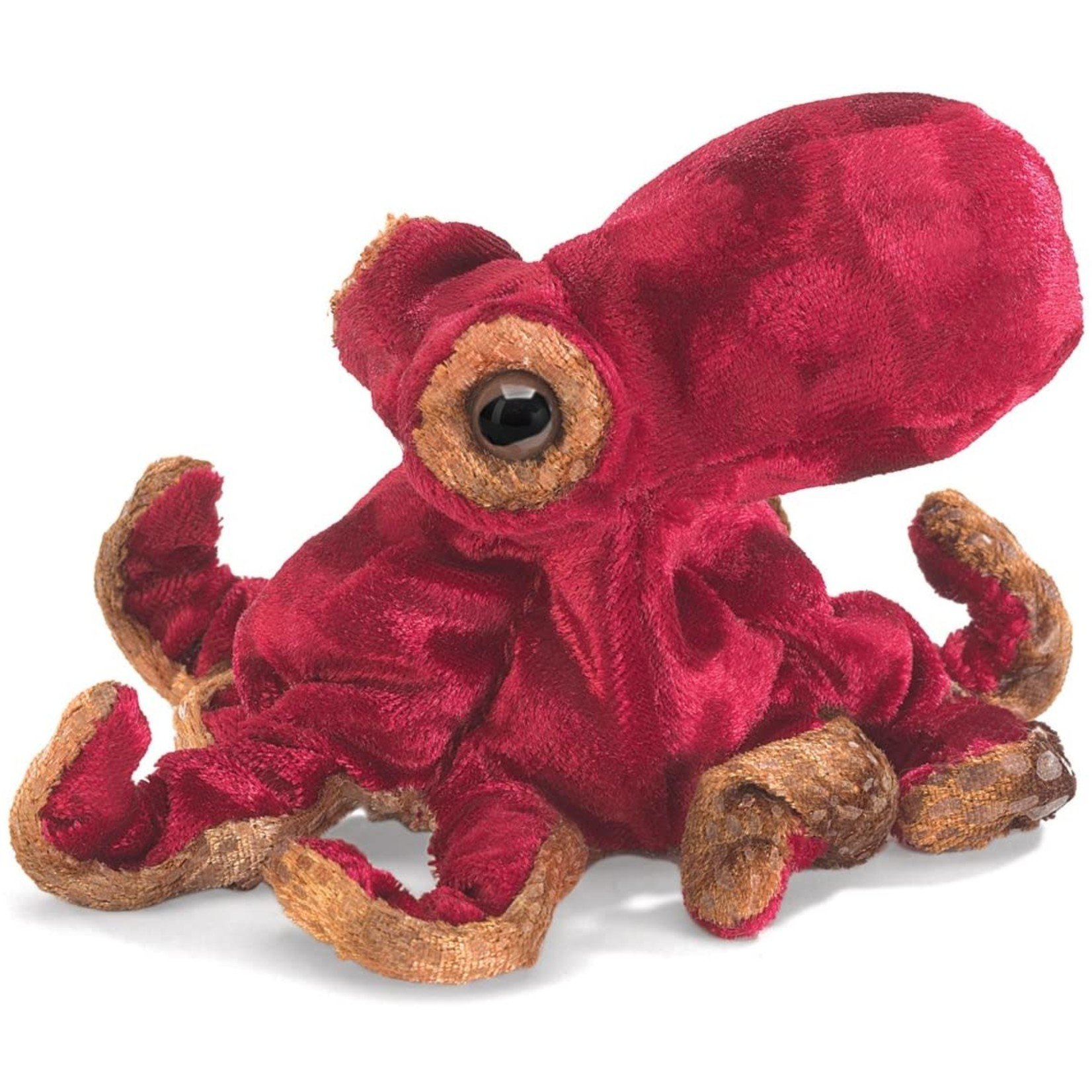 Mini Red Octopus Finger Puppet