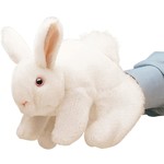 White Bunny Rabbit Hand Puppet