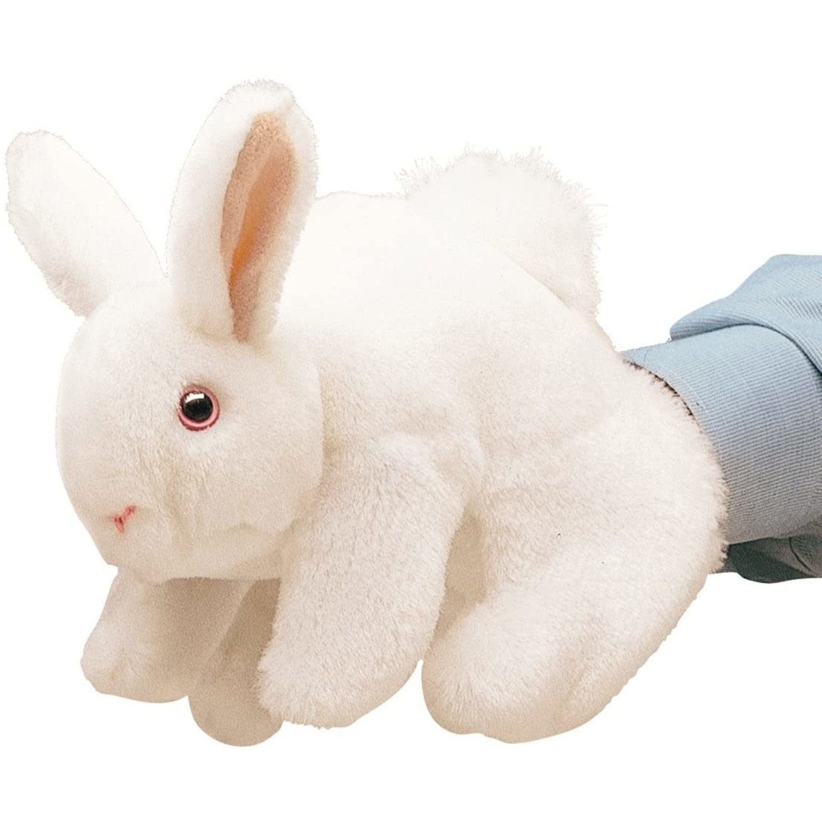 White Bunny Rabbit Hand Puppet