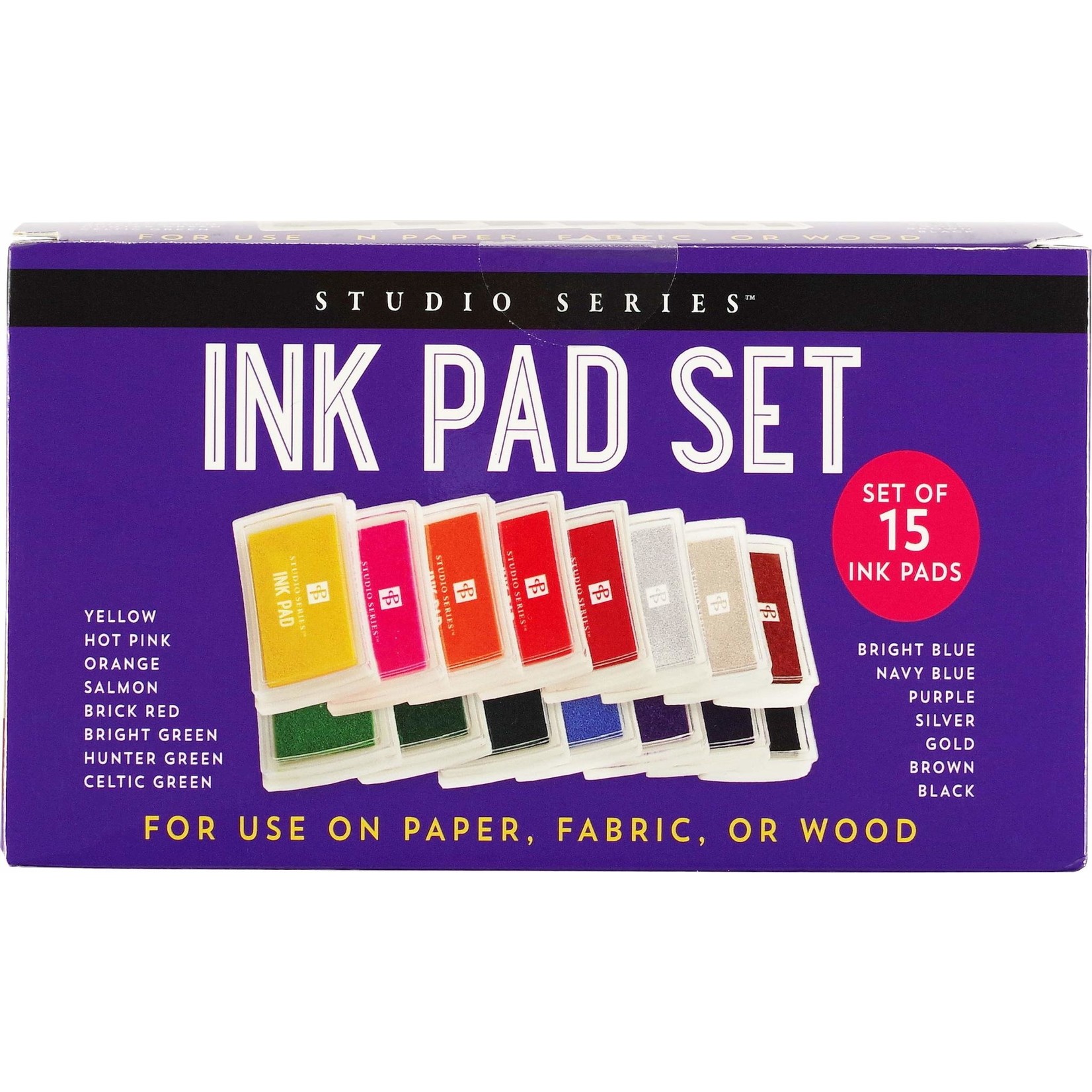 Ink Pad Inks Scrapbooking, Ink Stamp 15 Colors Inkpad