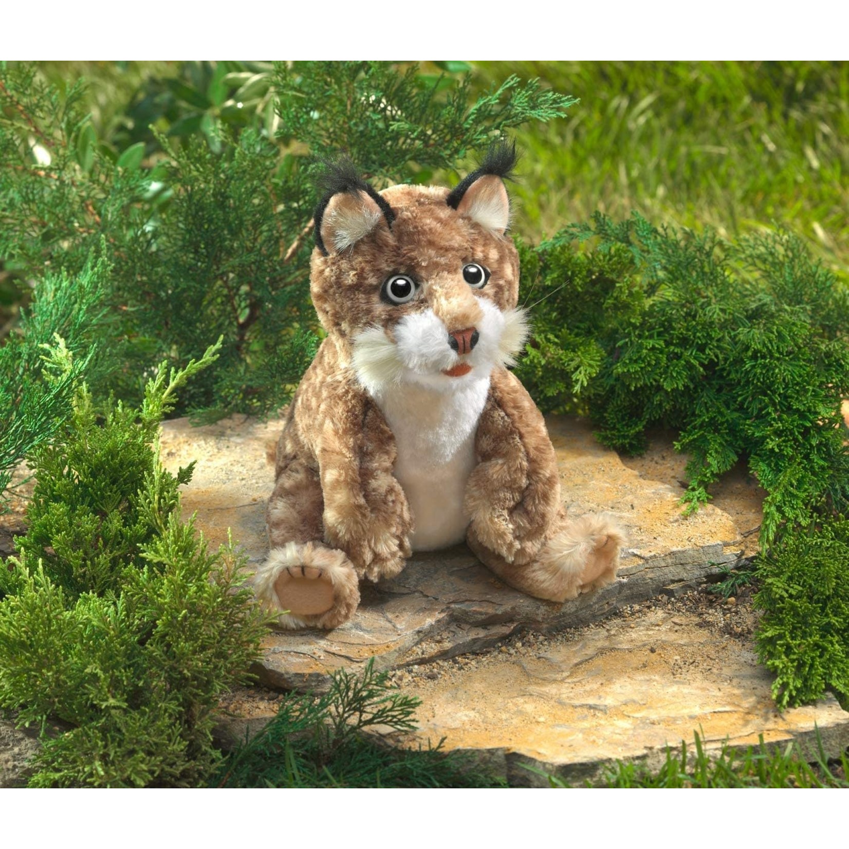 Bobcat Kitten hand puppet