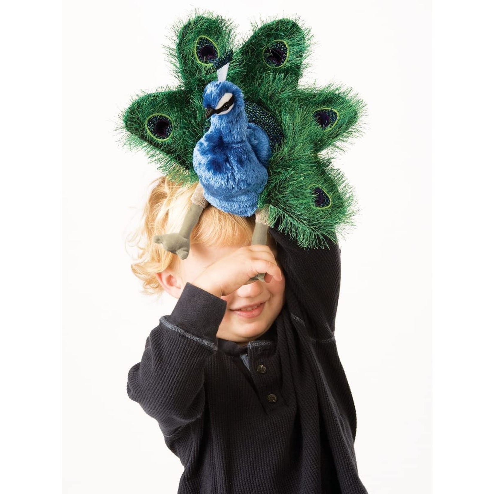 Small Peacock Hand Puppet