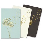 Peter Pauper Press Jotter Notebooks: Dandelion Wishes (3-pack) (Dot Grid)