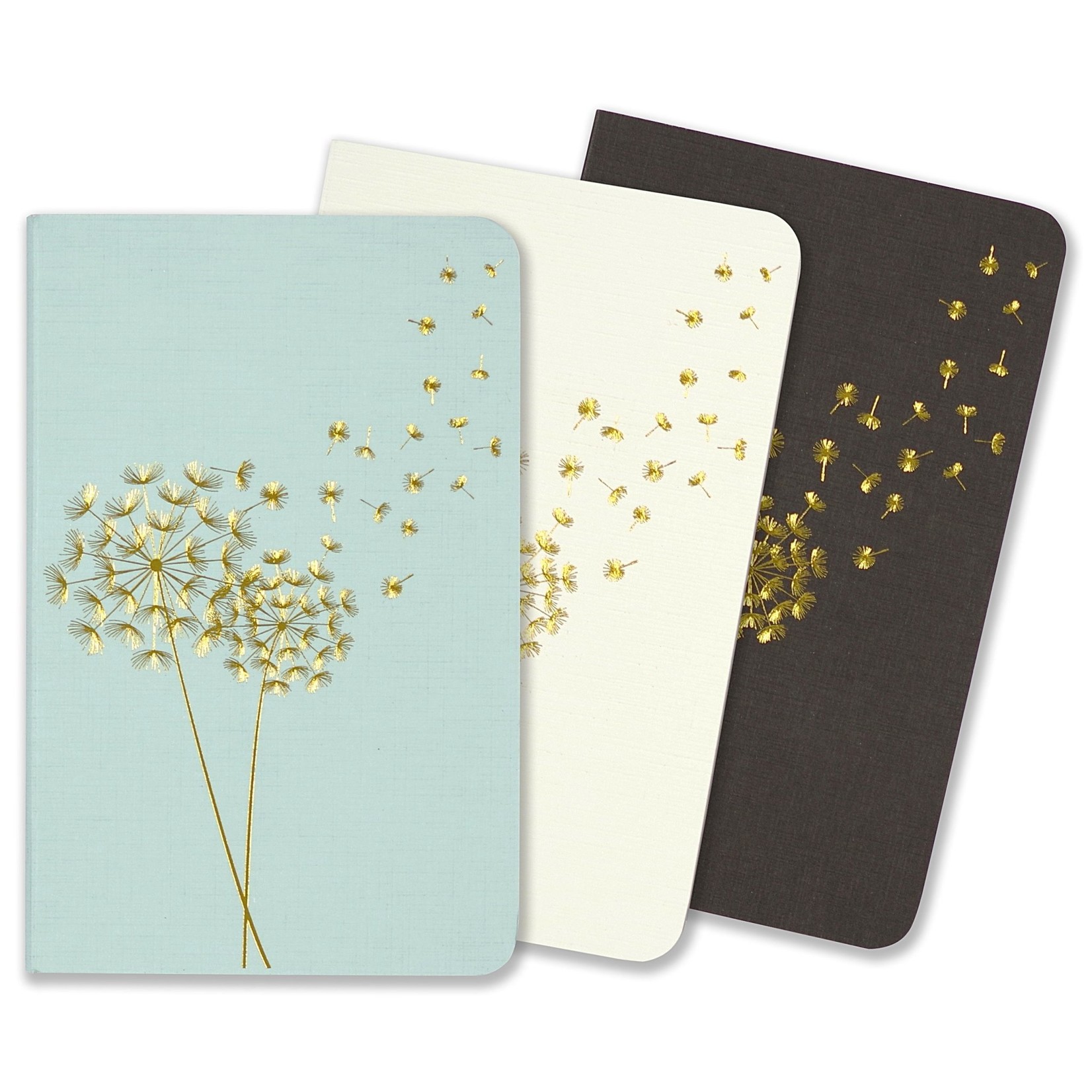 Peter Pauper Press Jotter Notebooks: Dandelion Wishes (3-pack) (Dot Grid Pattern)