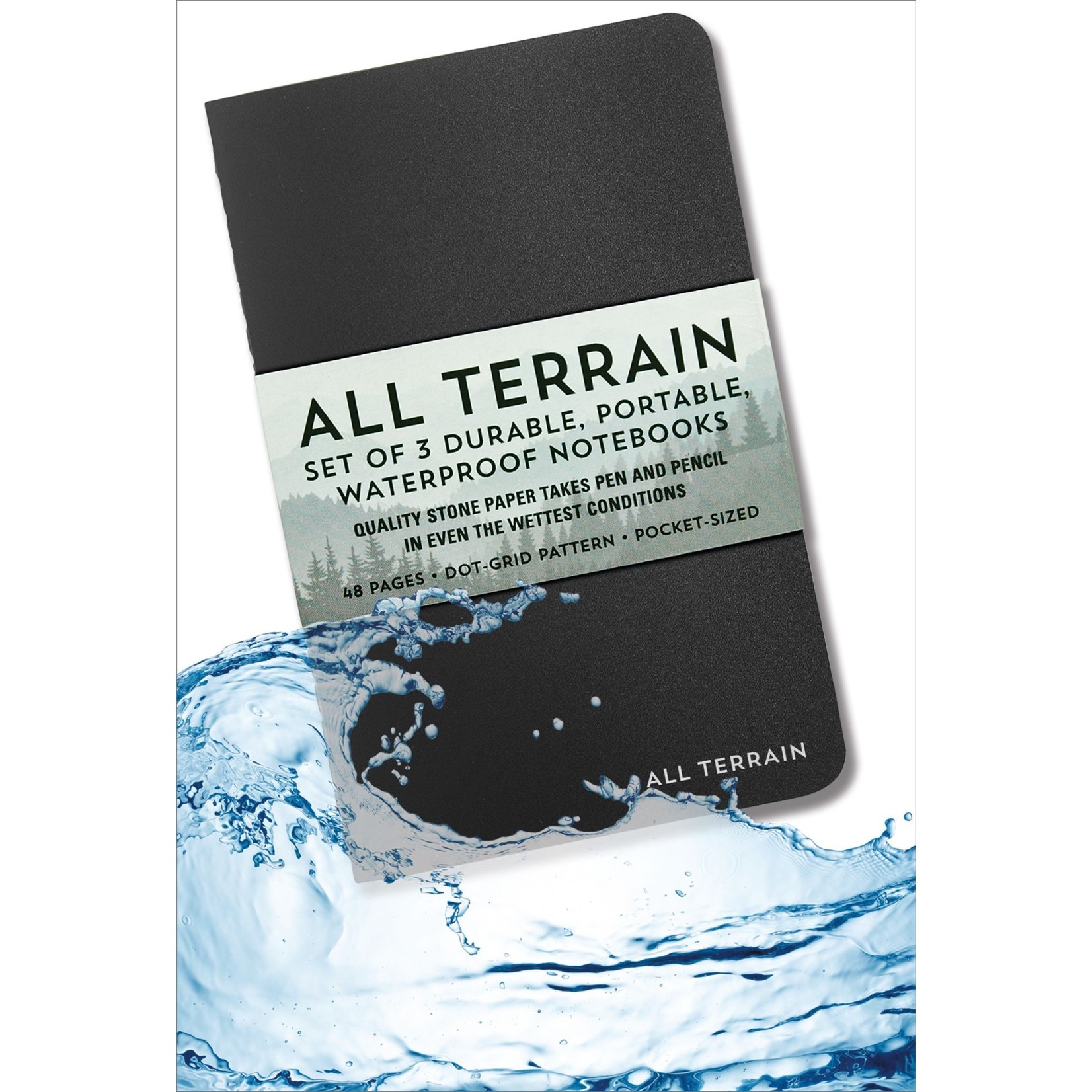 All Terrain Waterproof Notebooks (set of 3) (Dot Grid Pattern)