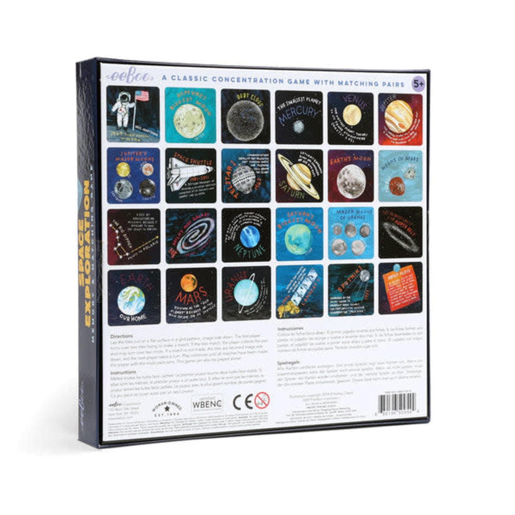 eeboo Space Exploration Memory Matching Game