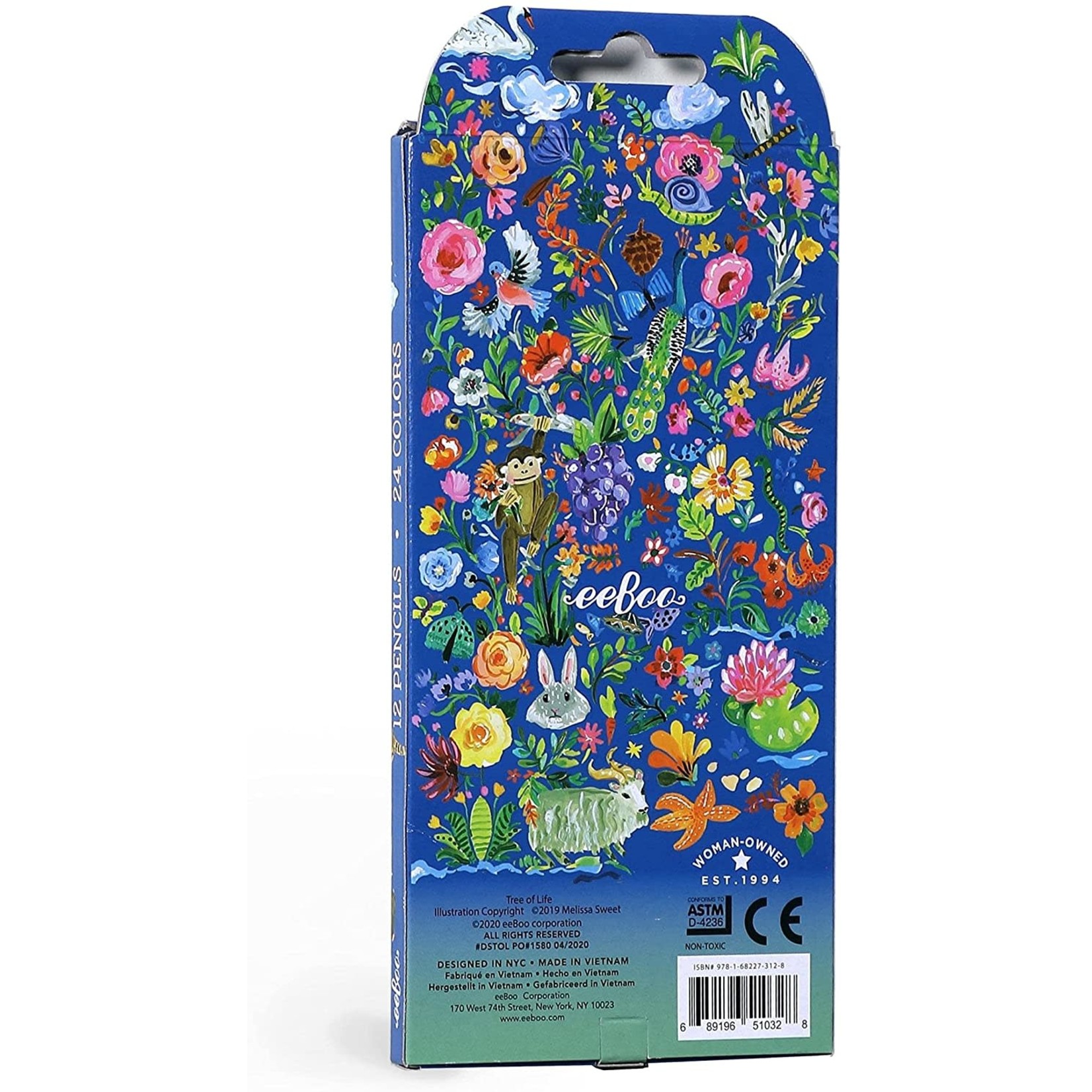 eeboo Tree of Life 12 Double Sided Pencils