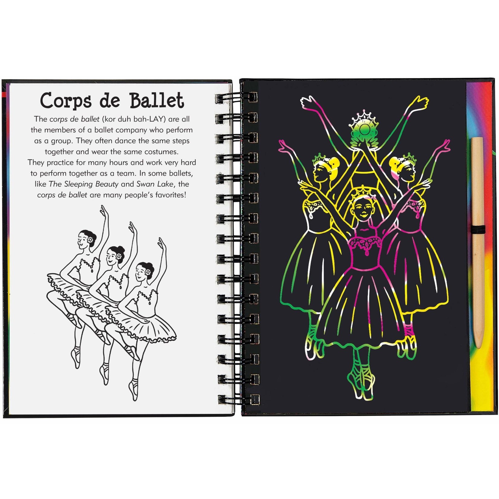 Peter Pauper Press Scratch & Sketch, Ballet (Trace-Along)