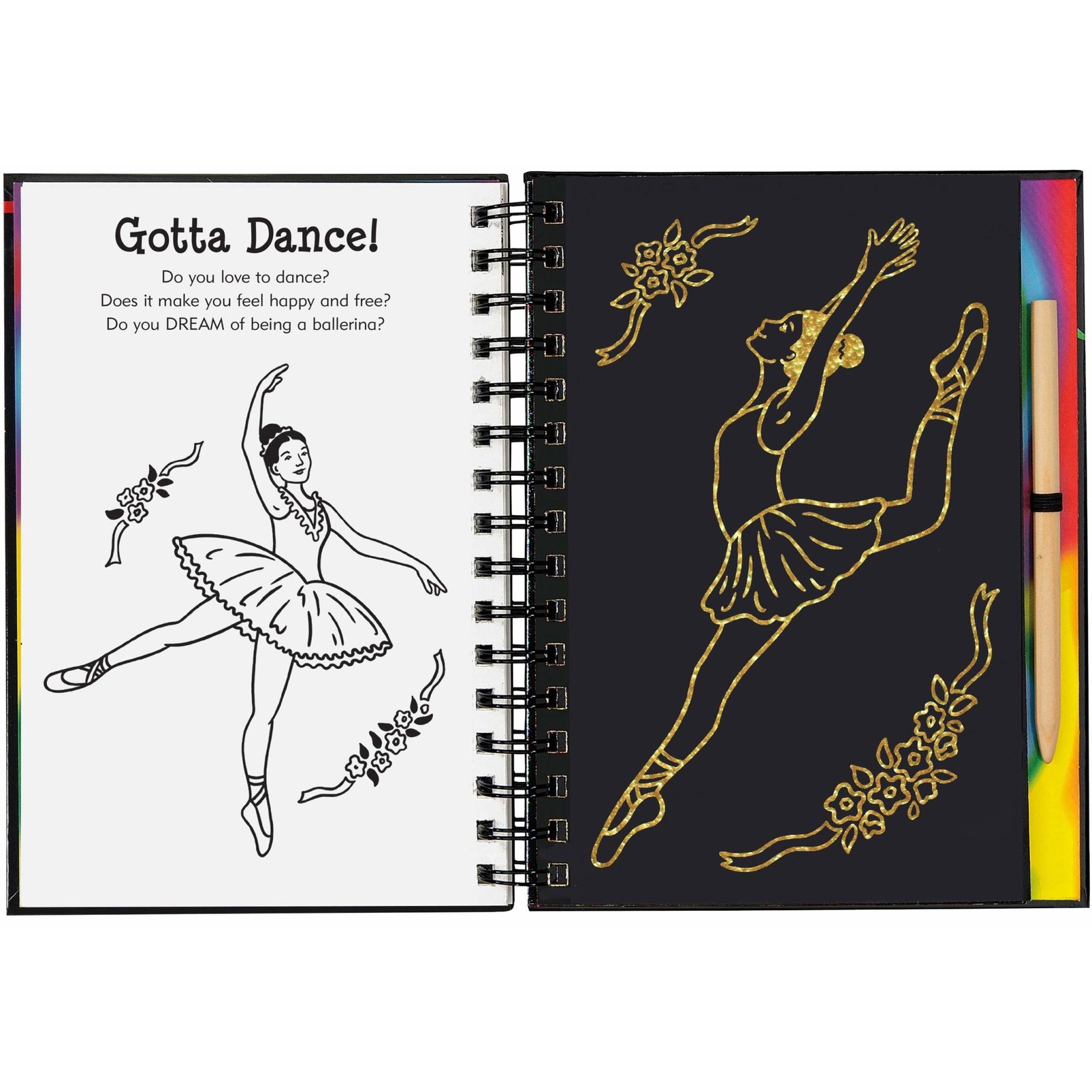 Peter Pauper Press Scratch & Sketch, Ballet (Trace-Along)