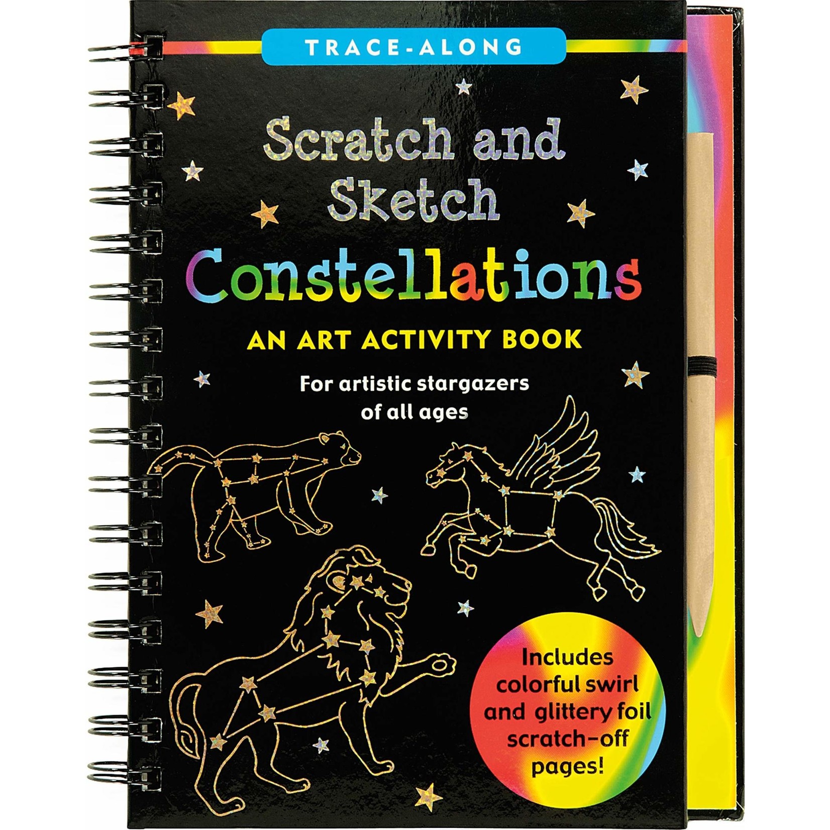 Peter Pauper Press Scratch & Sketch, Constellations (Trace-Along)