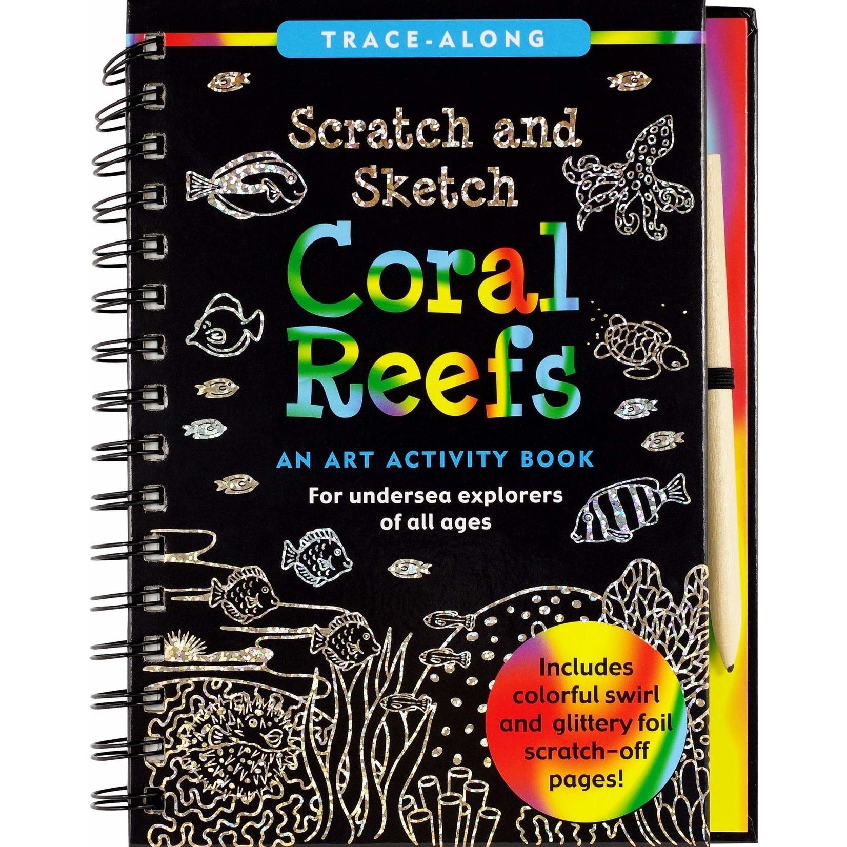 Peter Pauper Press Scratch & Sketch, Coral Reefs (Trace-Along)