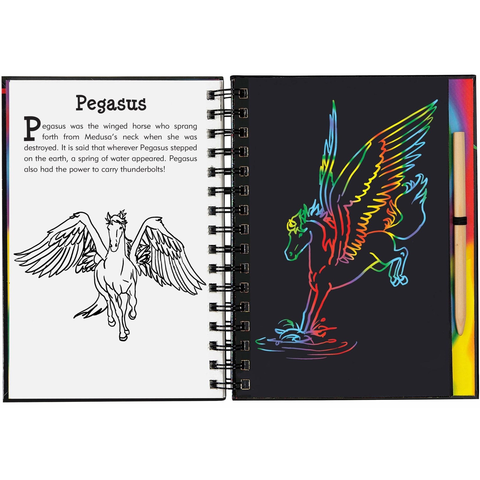 Peter Pauper Press Scratch & Sketch, Dragons & Mythical Creatures (Trace-Along)