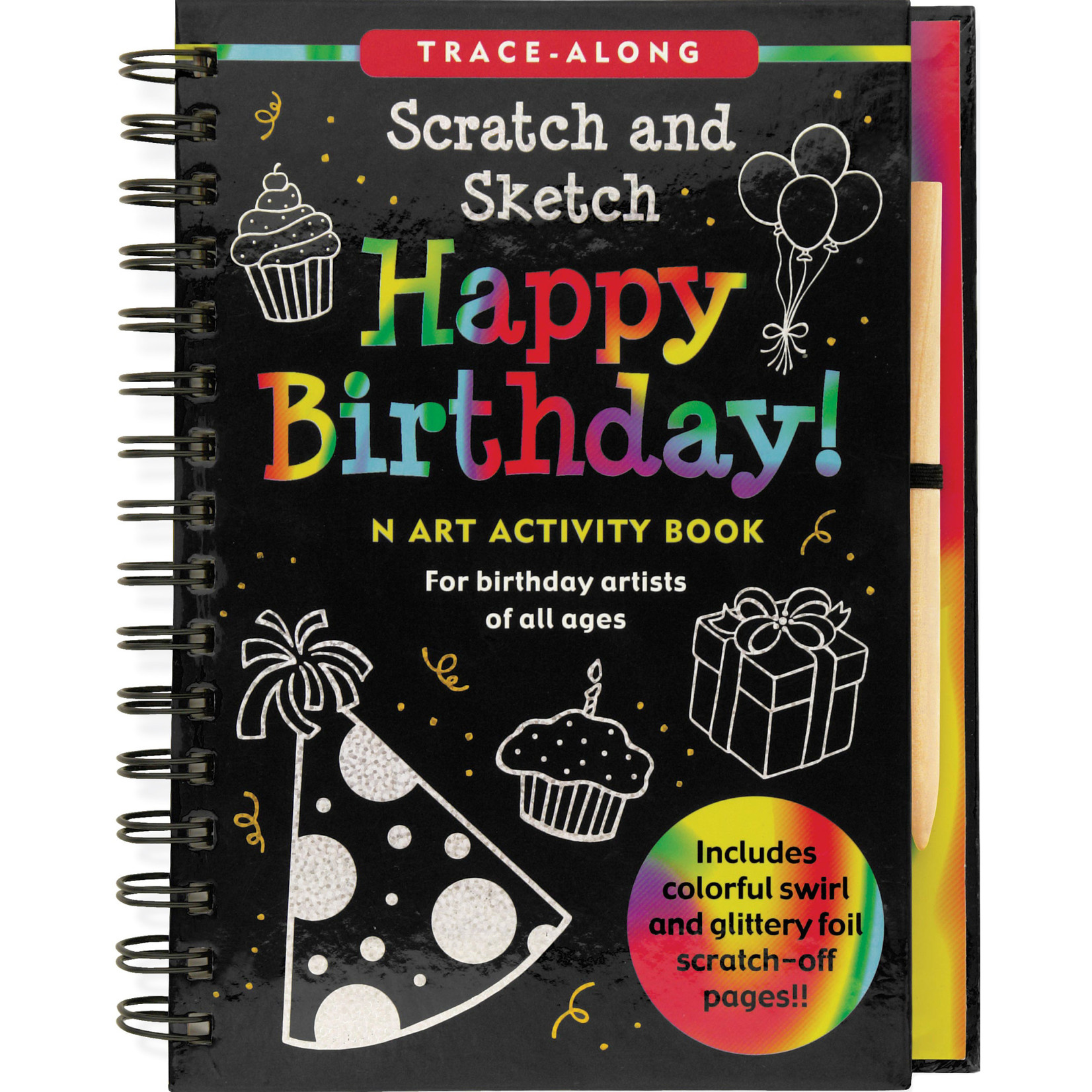 Peter Pauper Press Scratch & Sketch, Happy Birthday! (Trace-Along)