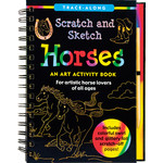 Peter Pauper Press Scratch & Sketch, Horses (Trace-Along)