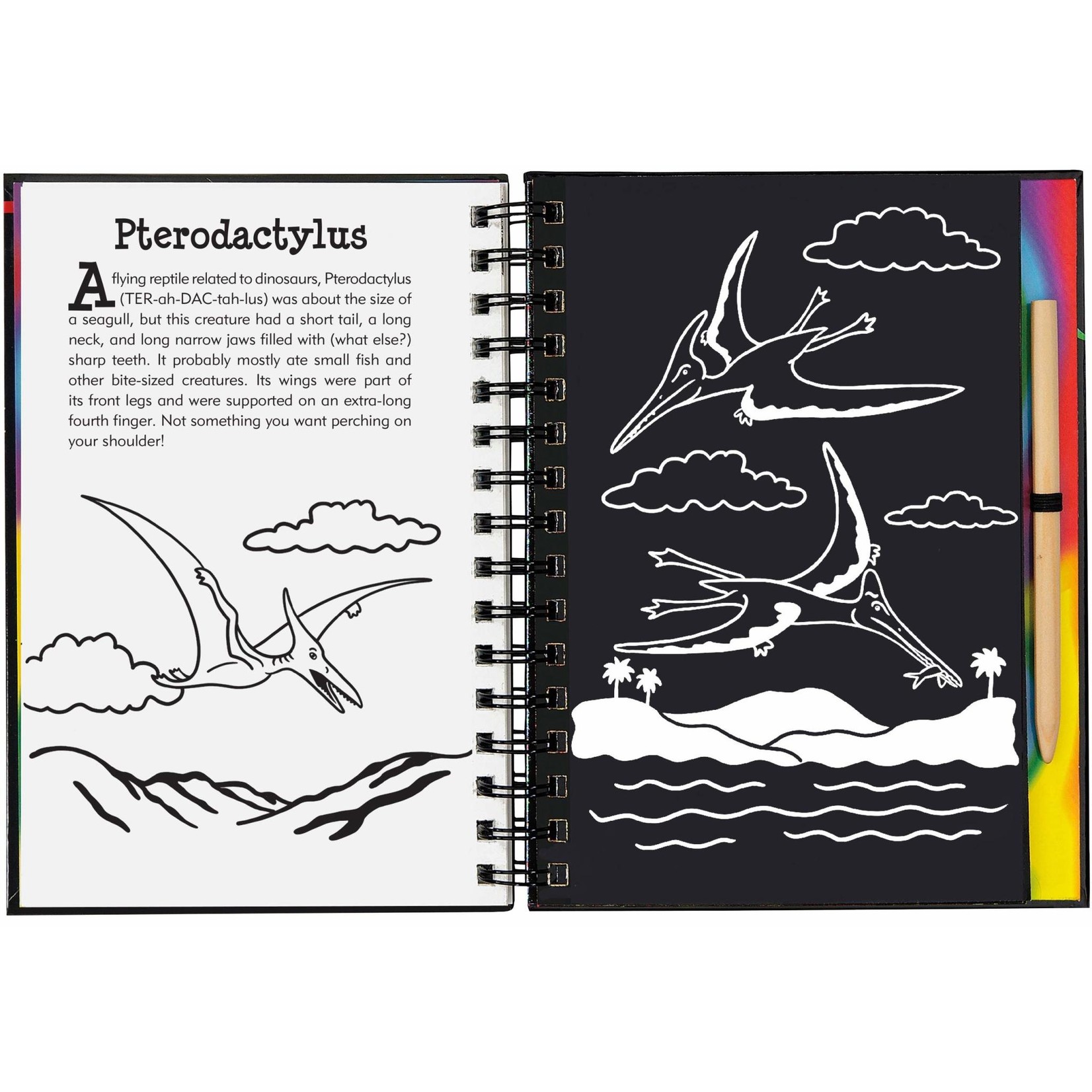 Peter Pauper Press Scratch & Sketch, Jurassic & Beyond (Trace Along)