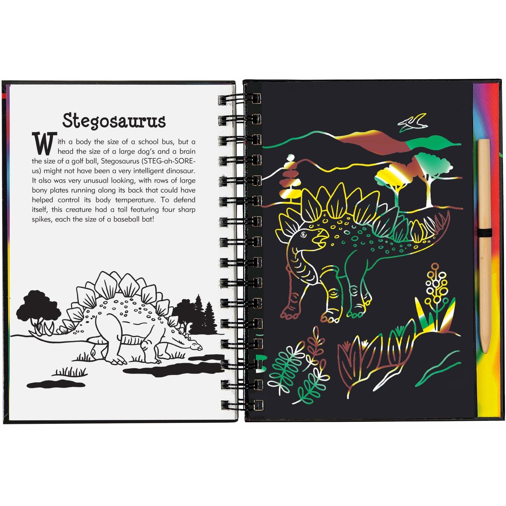 Peter Pauper Press Scratch & Sketch, Jurassic & Beyond (Trace Along)