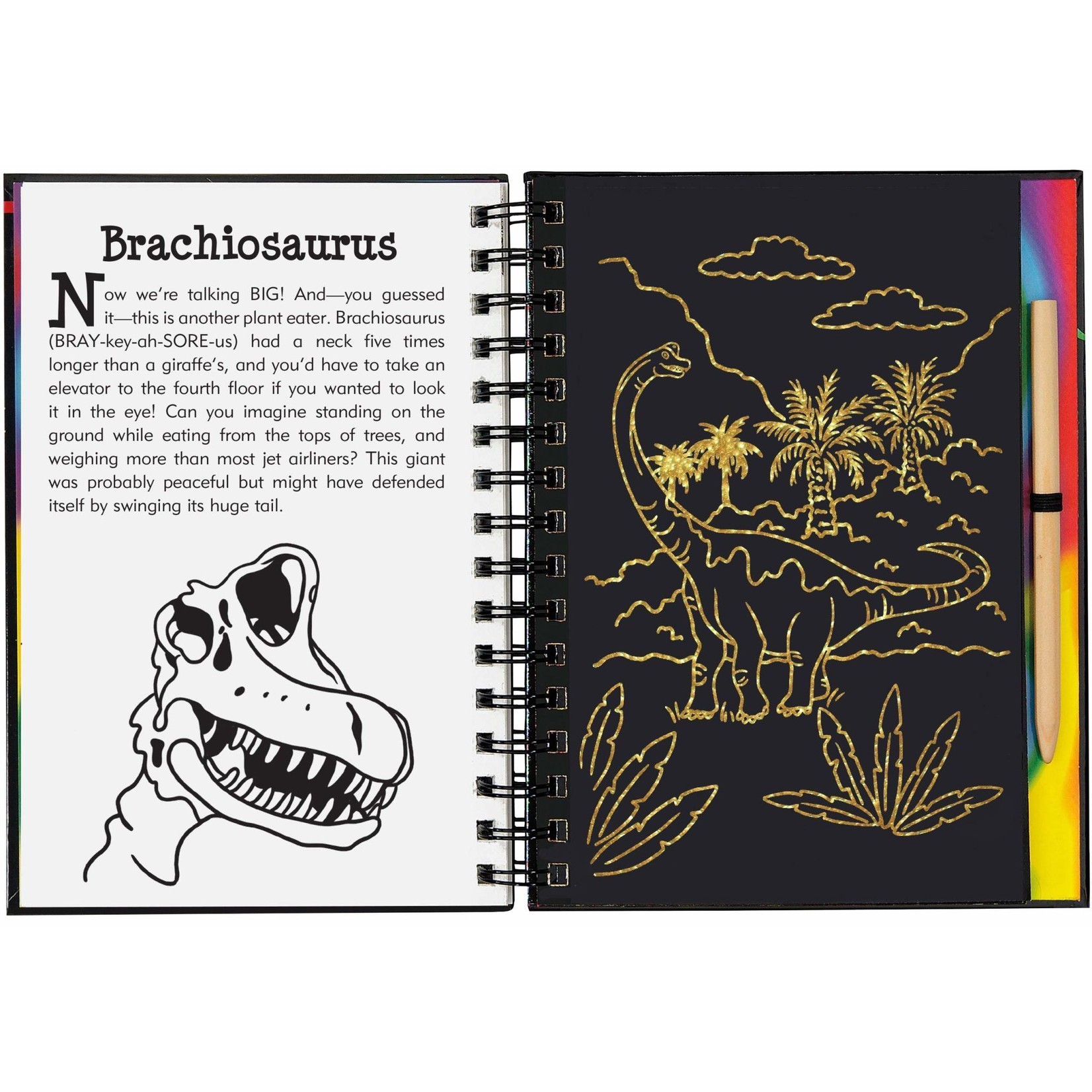 Peter Pauper Press Scratch & Sketch, Jurassic & Beyond (Trace Along)
