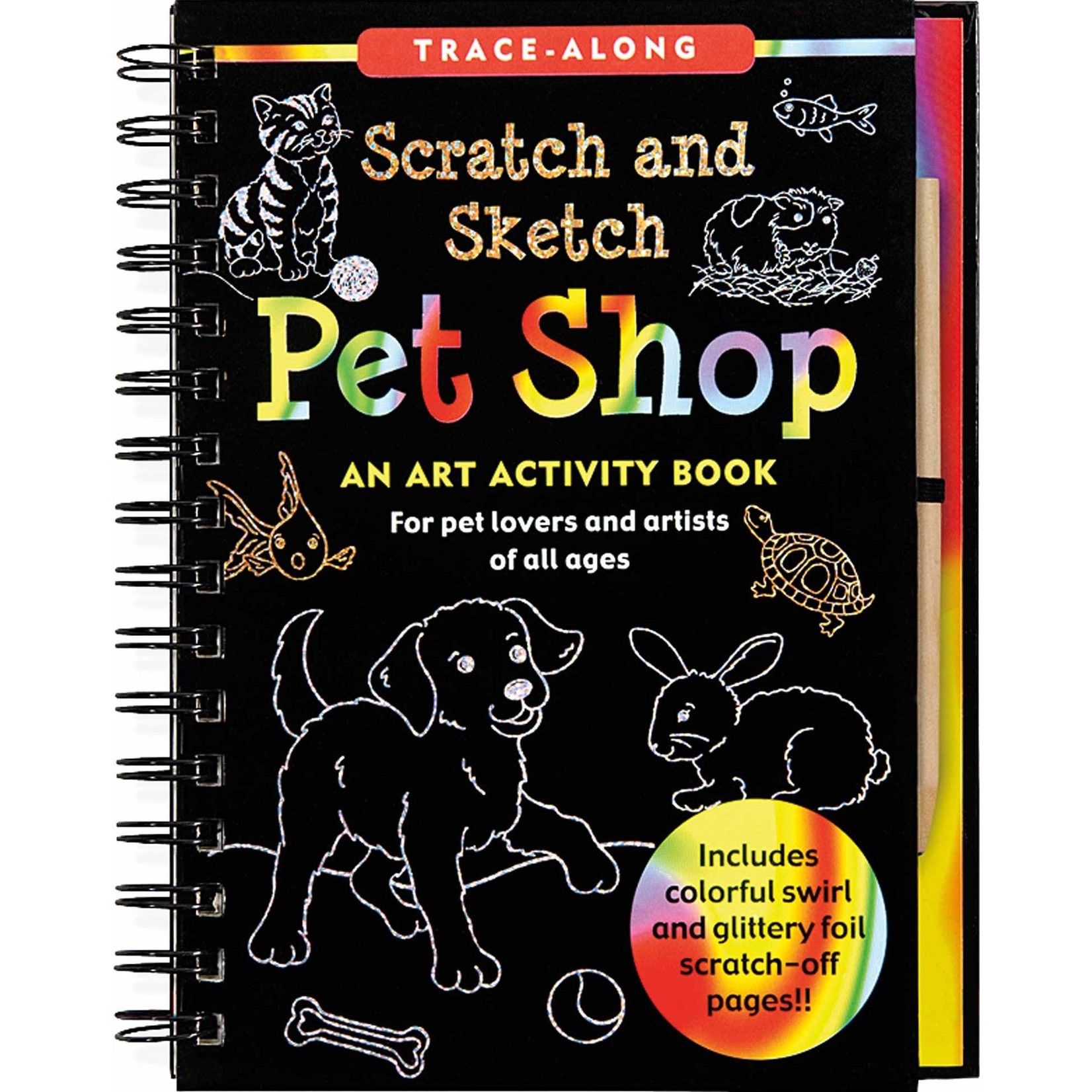 Peter Pauper Press Scratch & Sketch, Pet Shop (Trace-Along)