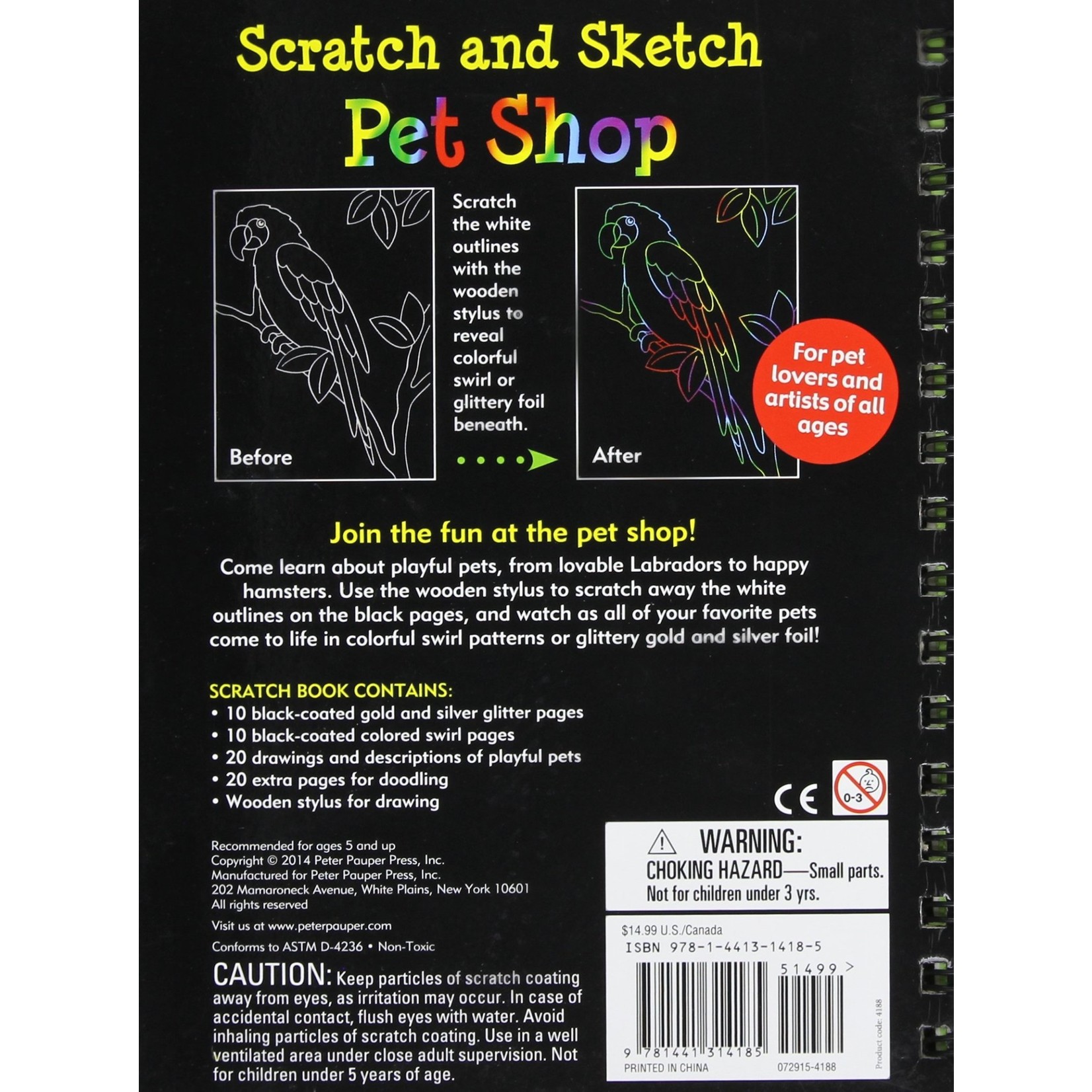 Scratch & Sketch, Pet Shop (Trace-Along)