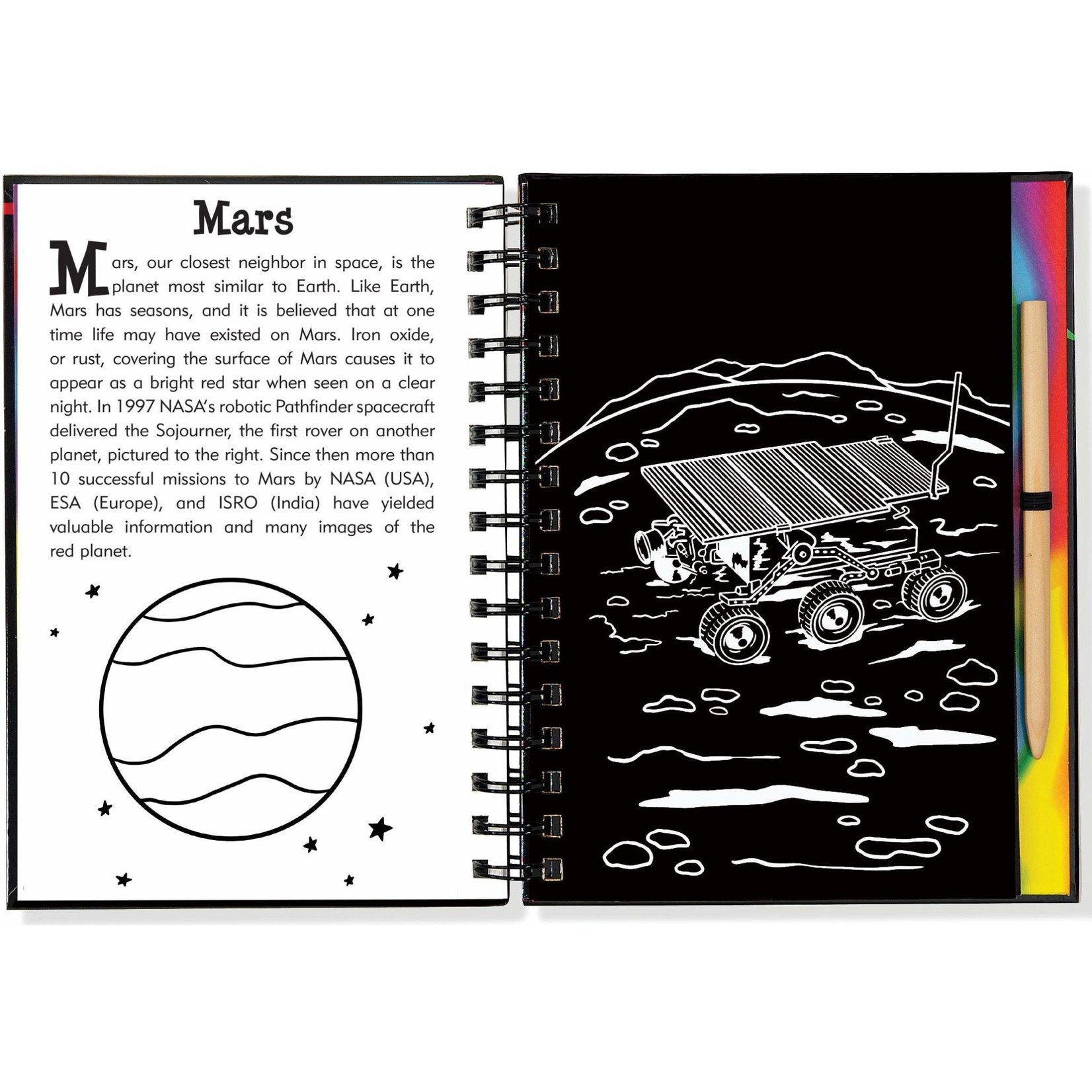 Peter Pauper Press Scratch & Sketch, Solar System (Trace-Along)