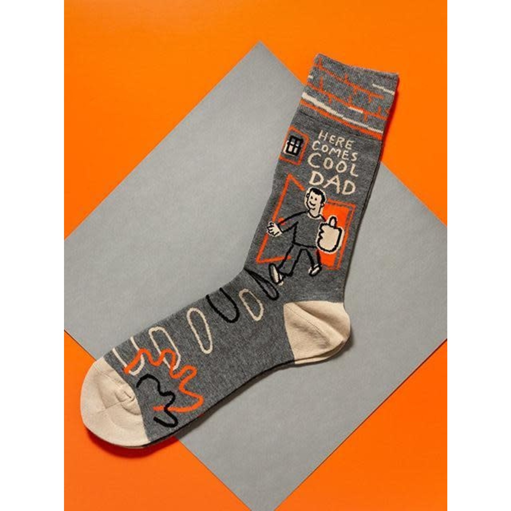 Blue Q Here Comes Cool Dad - Men's Socks