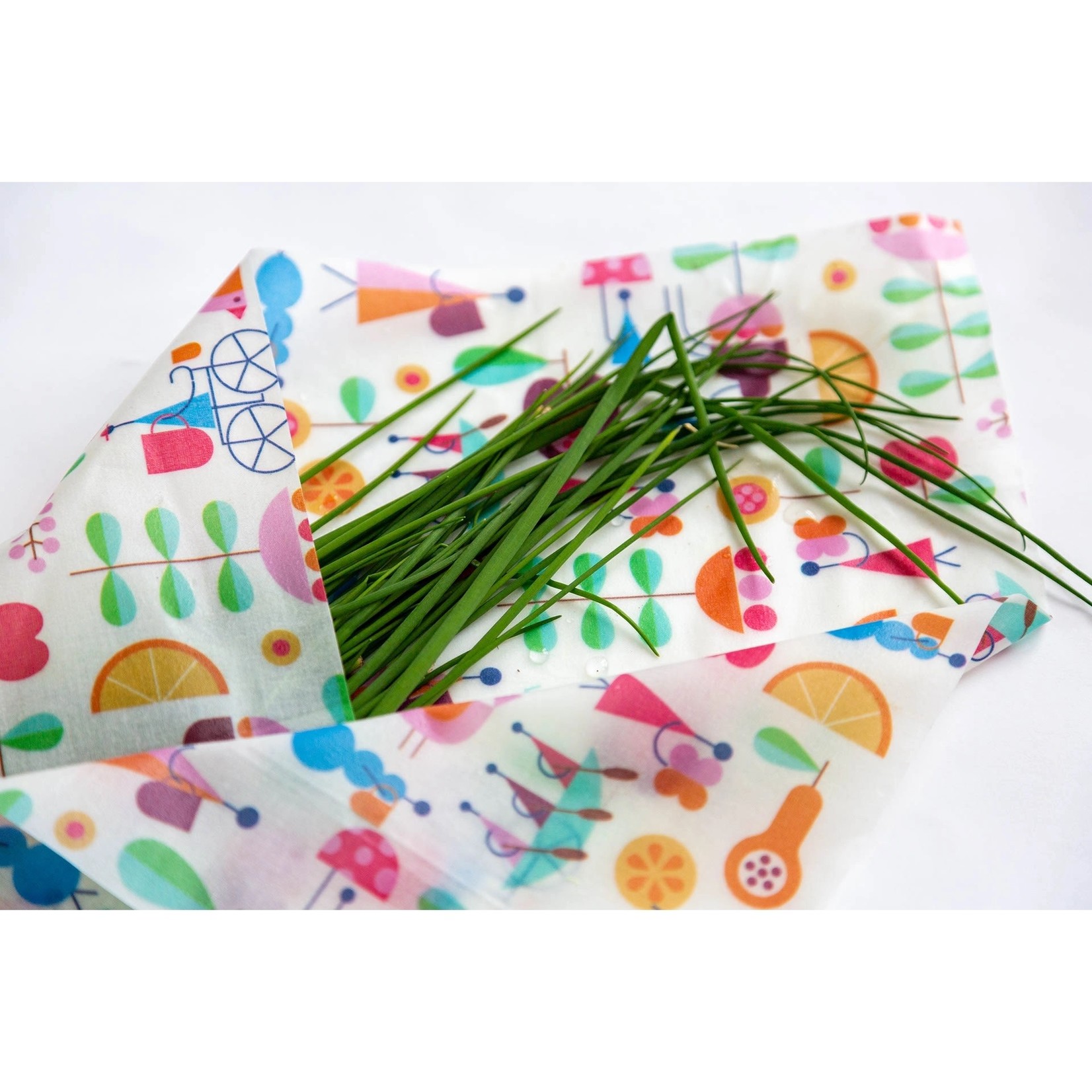 3-Pack Reusable Food Wrap in Perfect Pear/Out and About