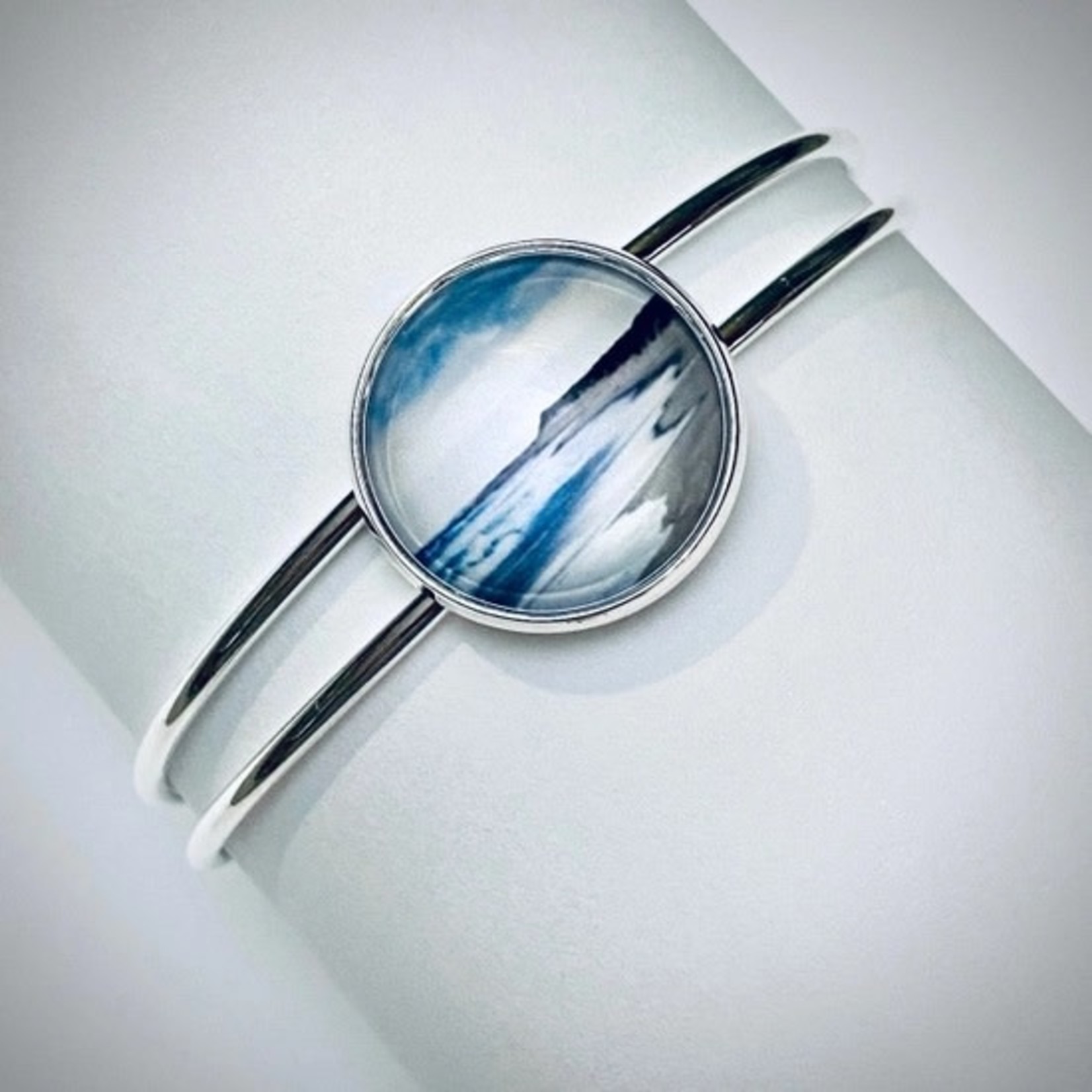 BBW-ST Water Bracelet Bangle - Silver Tide
