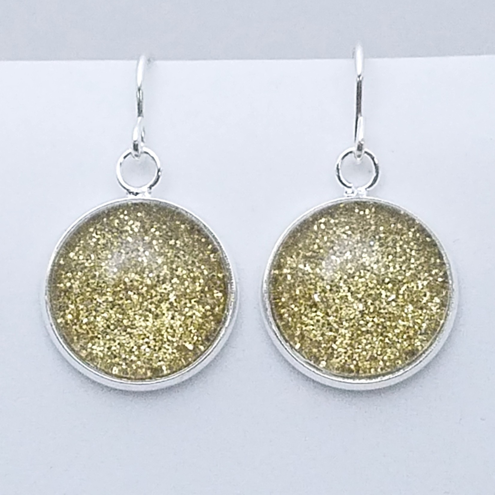 Shimmer Earrings Drop - Gold