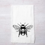 Honey Bee Flour Sack Tea Towel