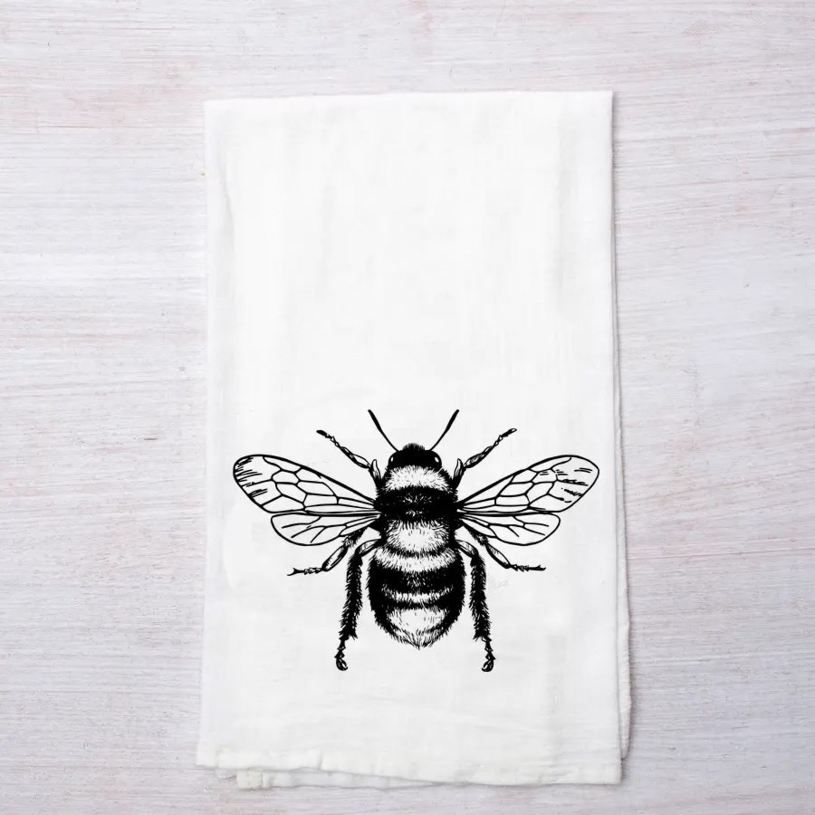 Honey Bee Flour Sack Tea Towel
