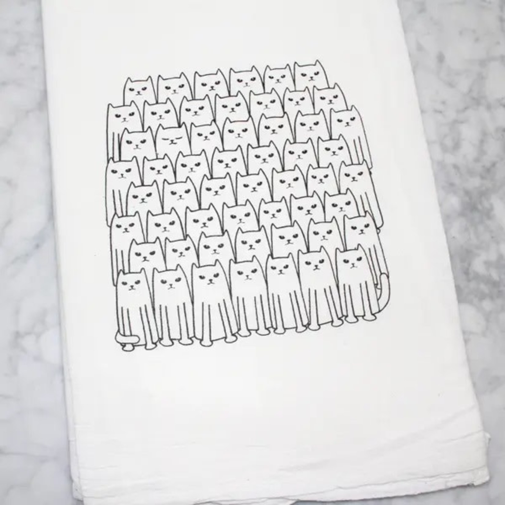Cat Flour Sack Tea Towel