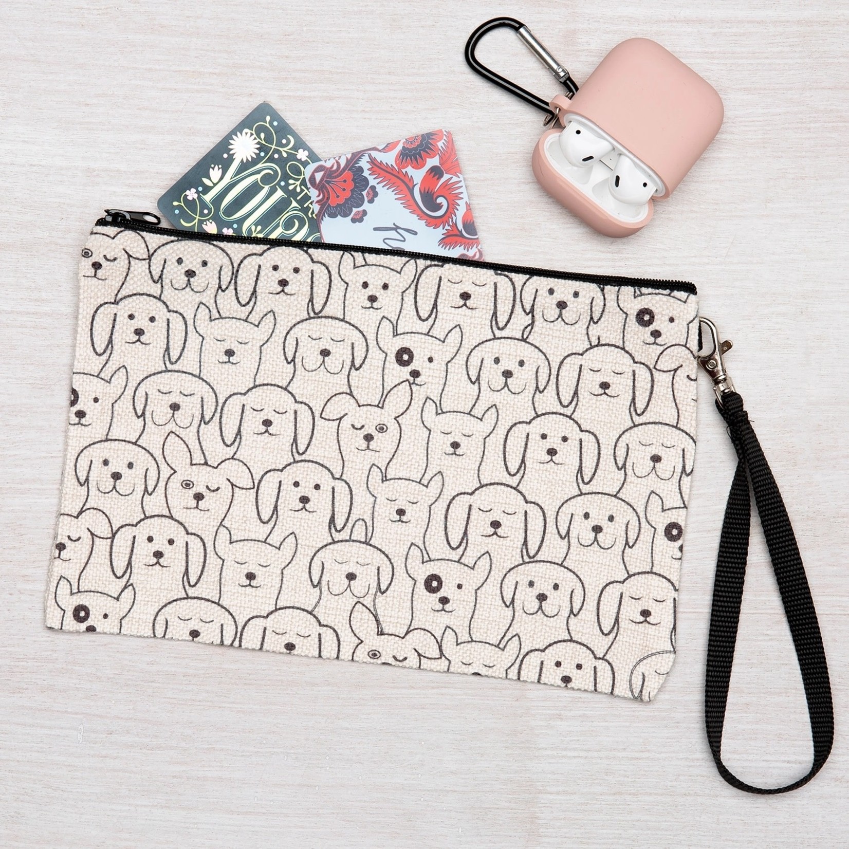Dogs Zipper Pouch - Large