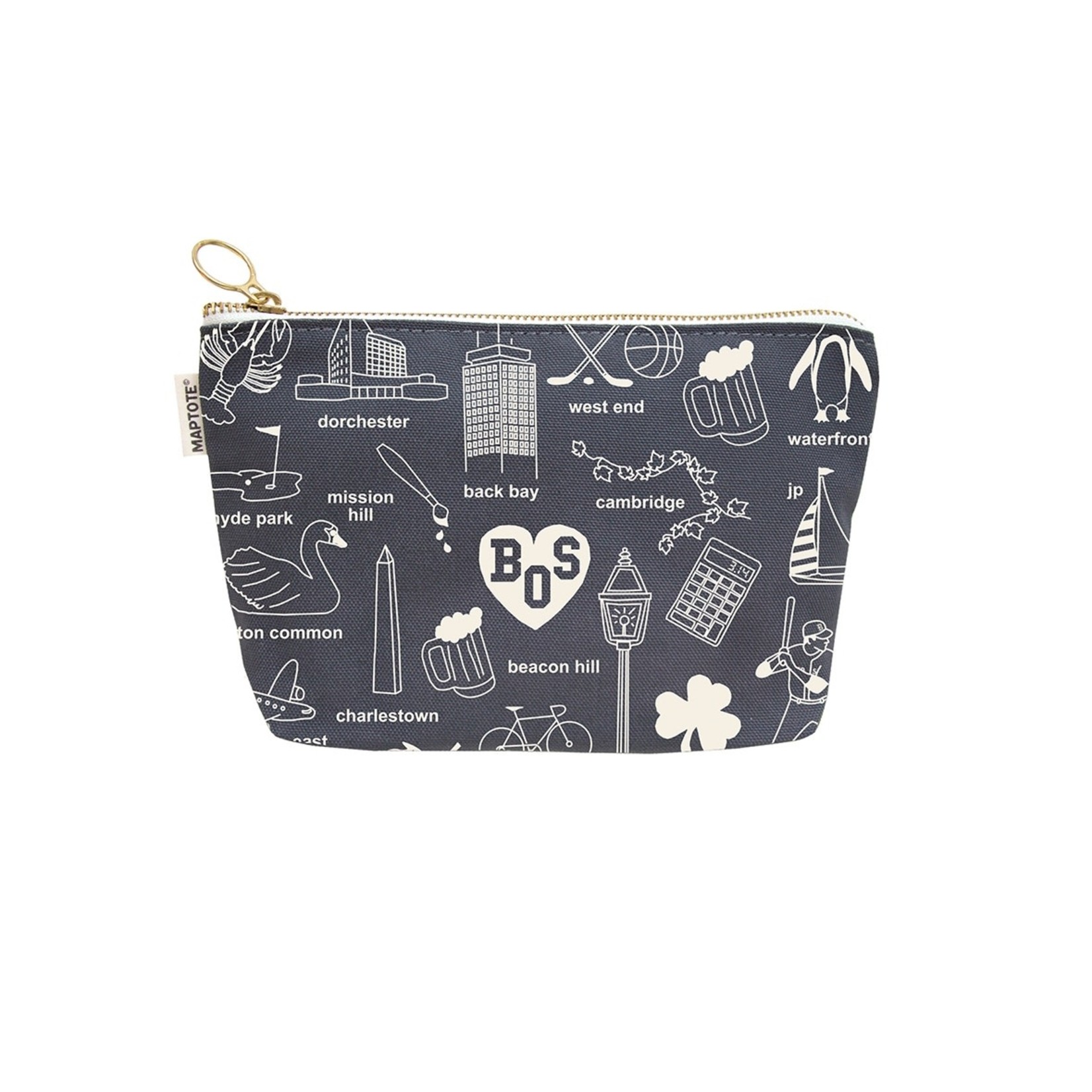 Boston Zipped Pouch - Gray