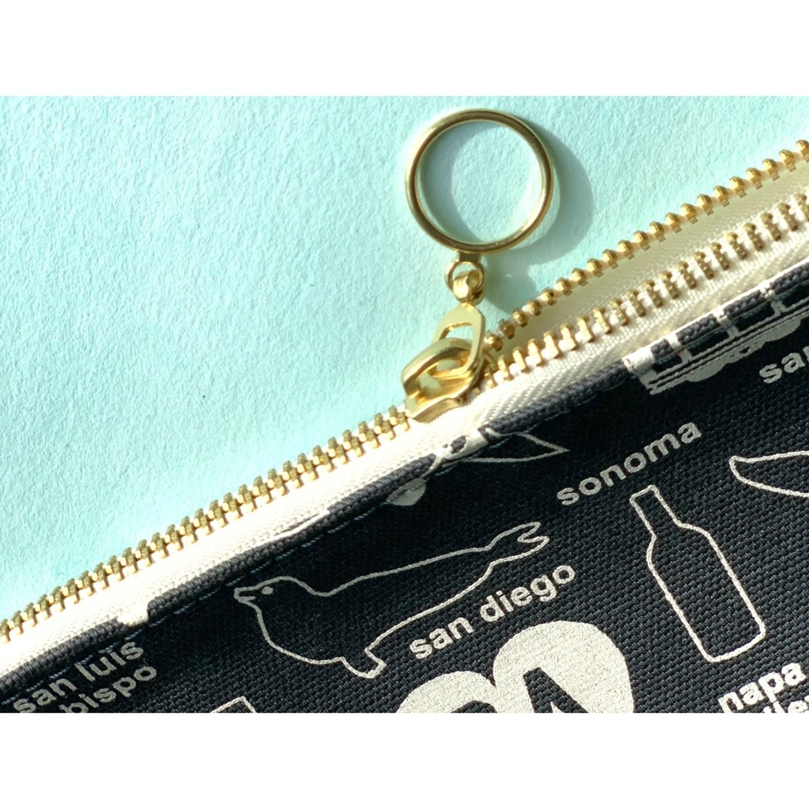 Boston Zipped Pouch - Gray