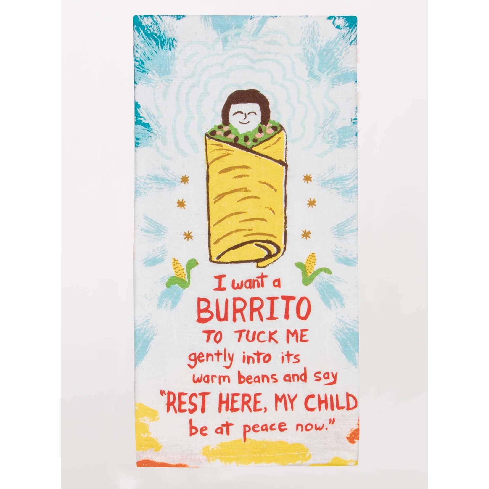 Blue Q I Want A Burrito Dish Towel