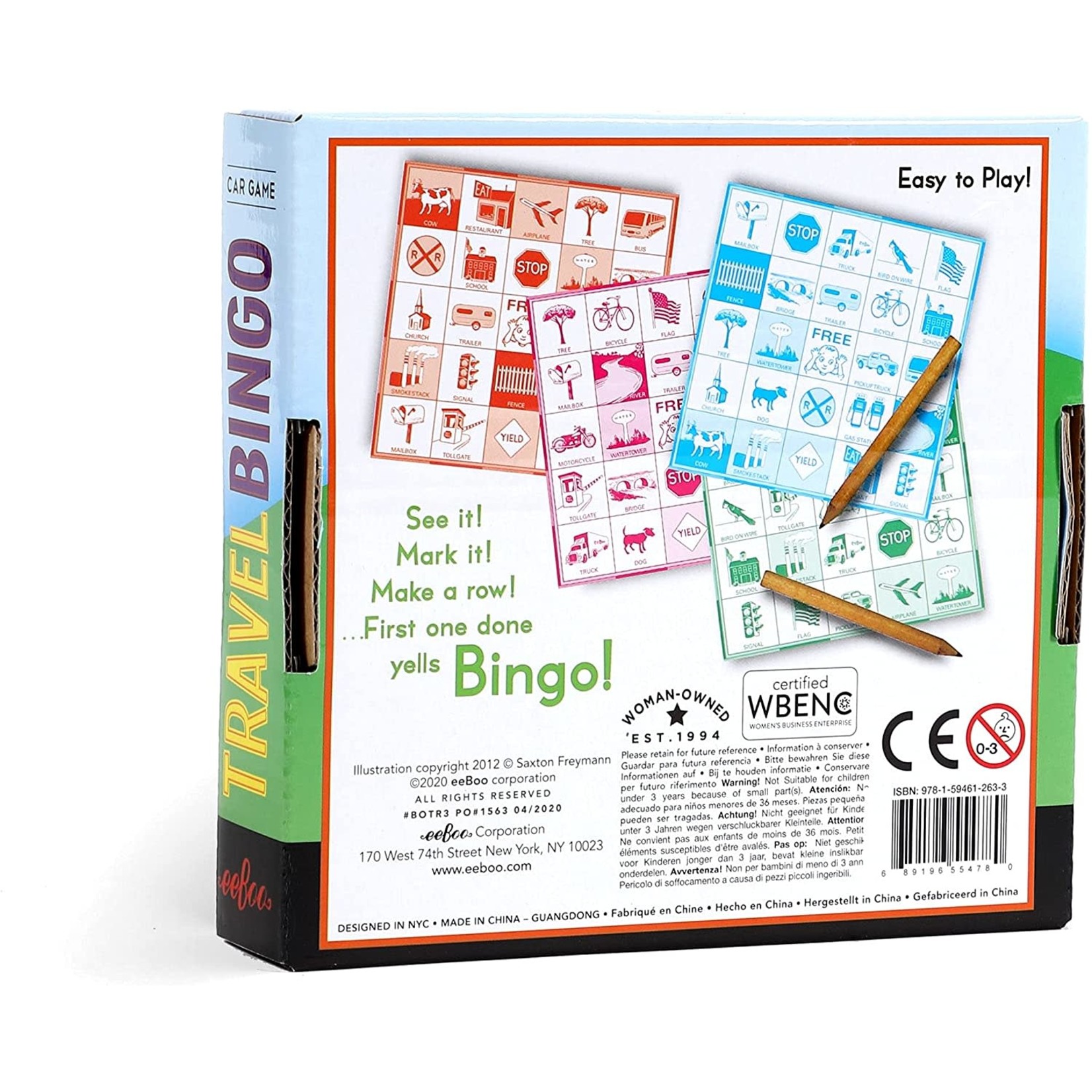 eeboo Travel Bingo