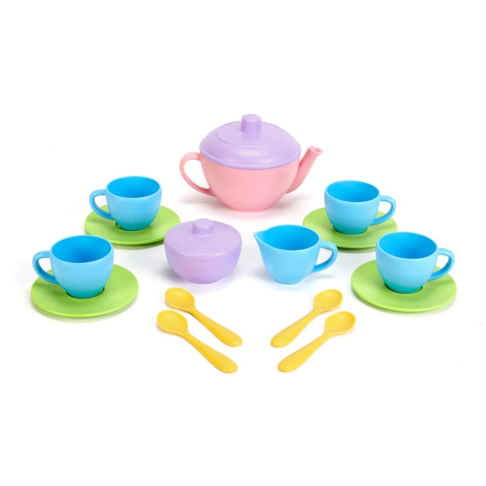 Green Toys - Tea Set, Pink 2+